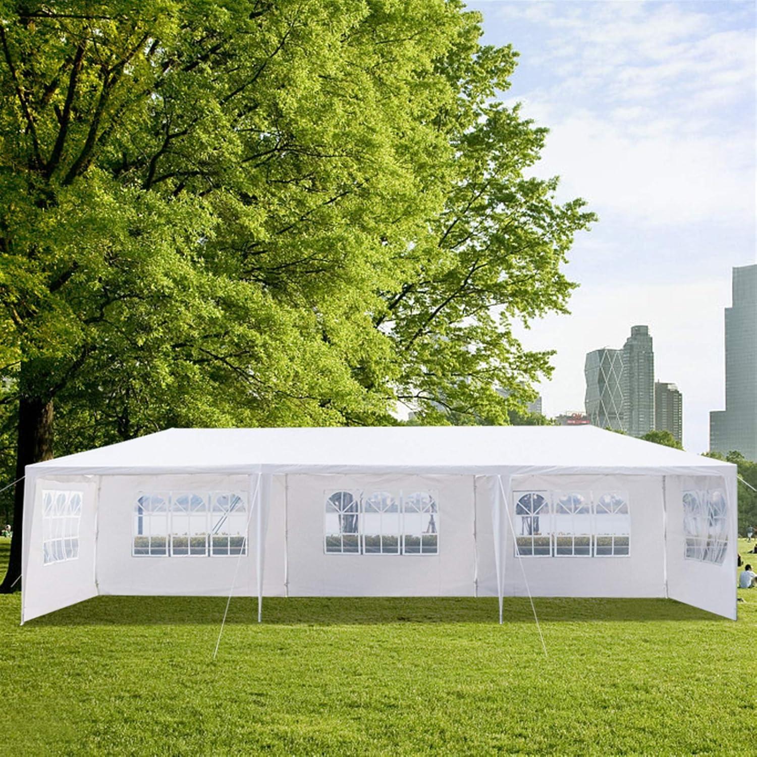 Carpa 10x3m ACLULION Blanca Impermeable para Eventos