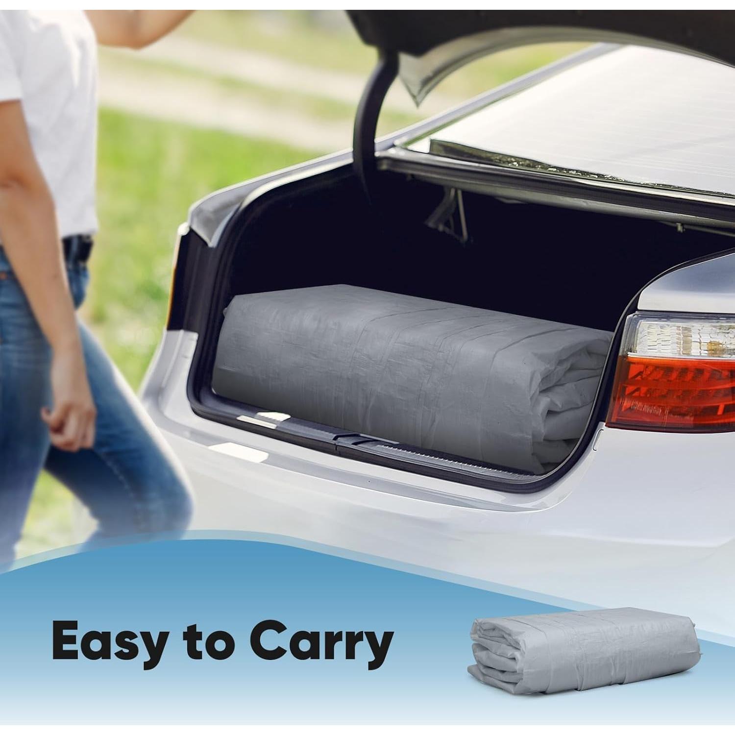 Cubierta de Techo Quictent 10x20 pies Gris Impermeable