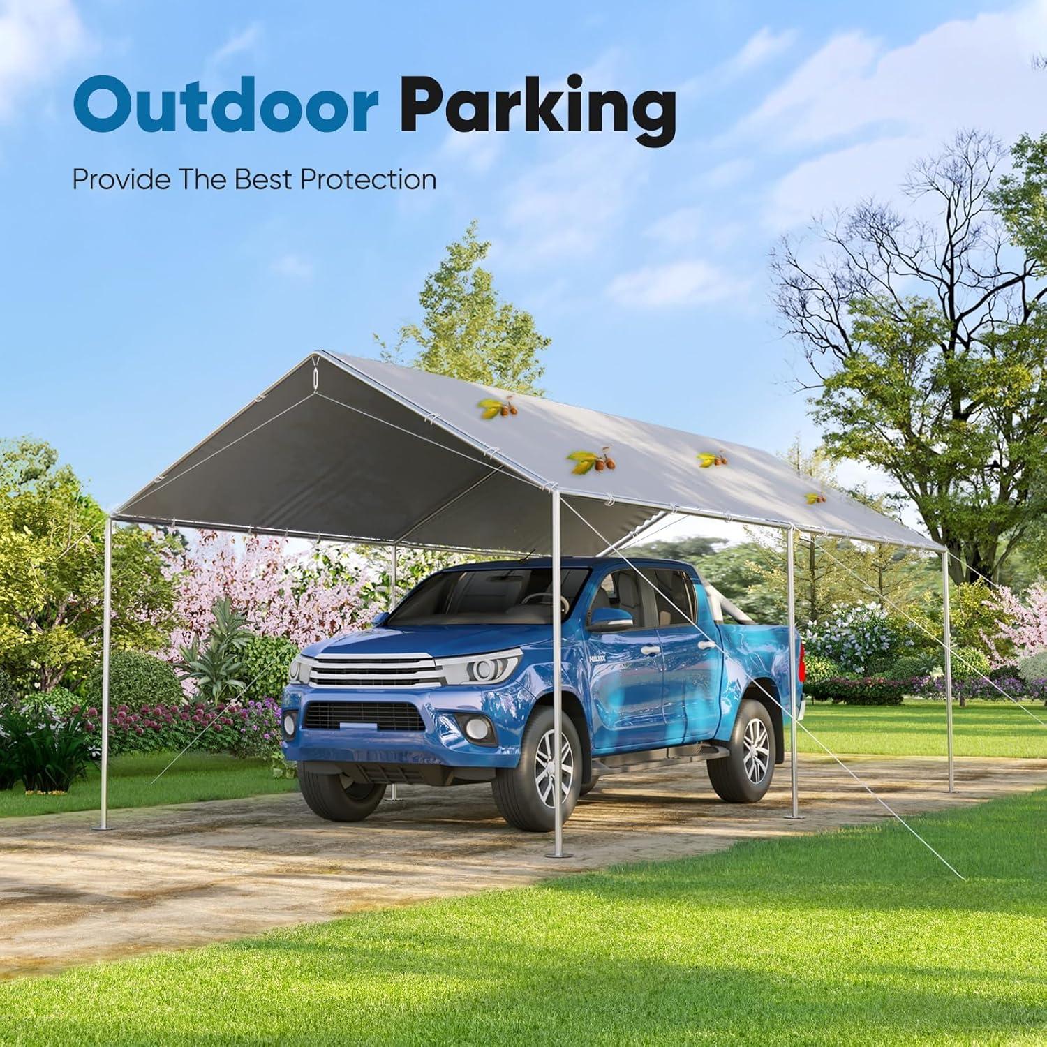 Cubierta de Techo Quictent 10x20 pies Gris Impermeable