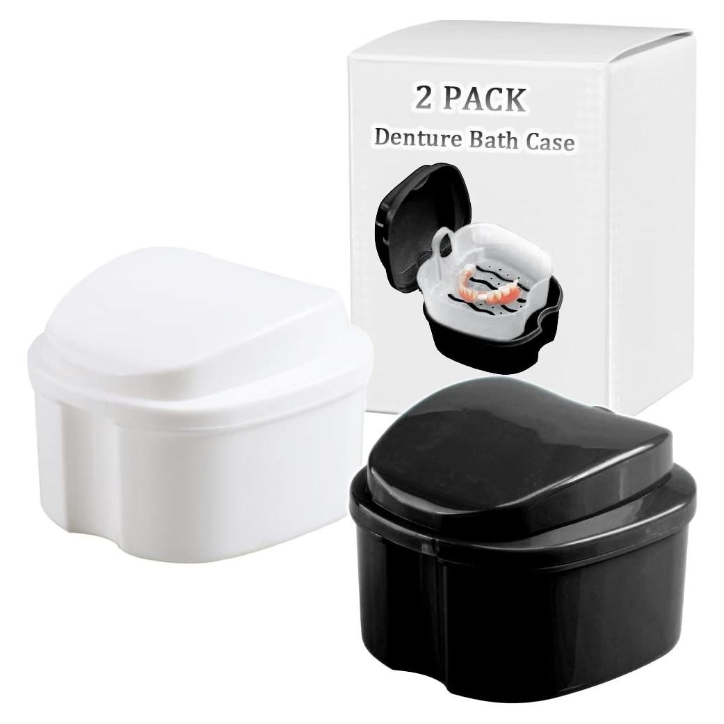 Caja de Baño para Dentaduras THINKPRICE 15x11cm 2 Piezas
