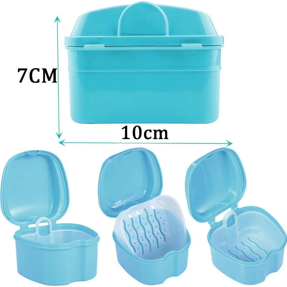 Caja de Baño para Dentaduras THINKPRICE 15x11cm 2 Piezas