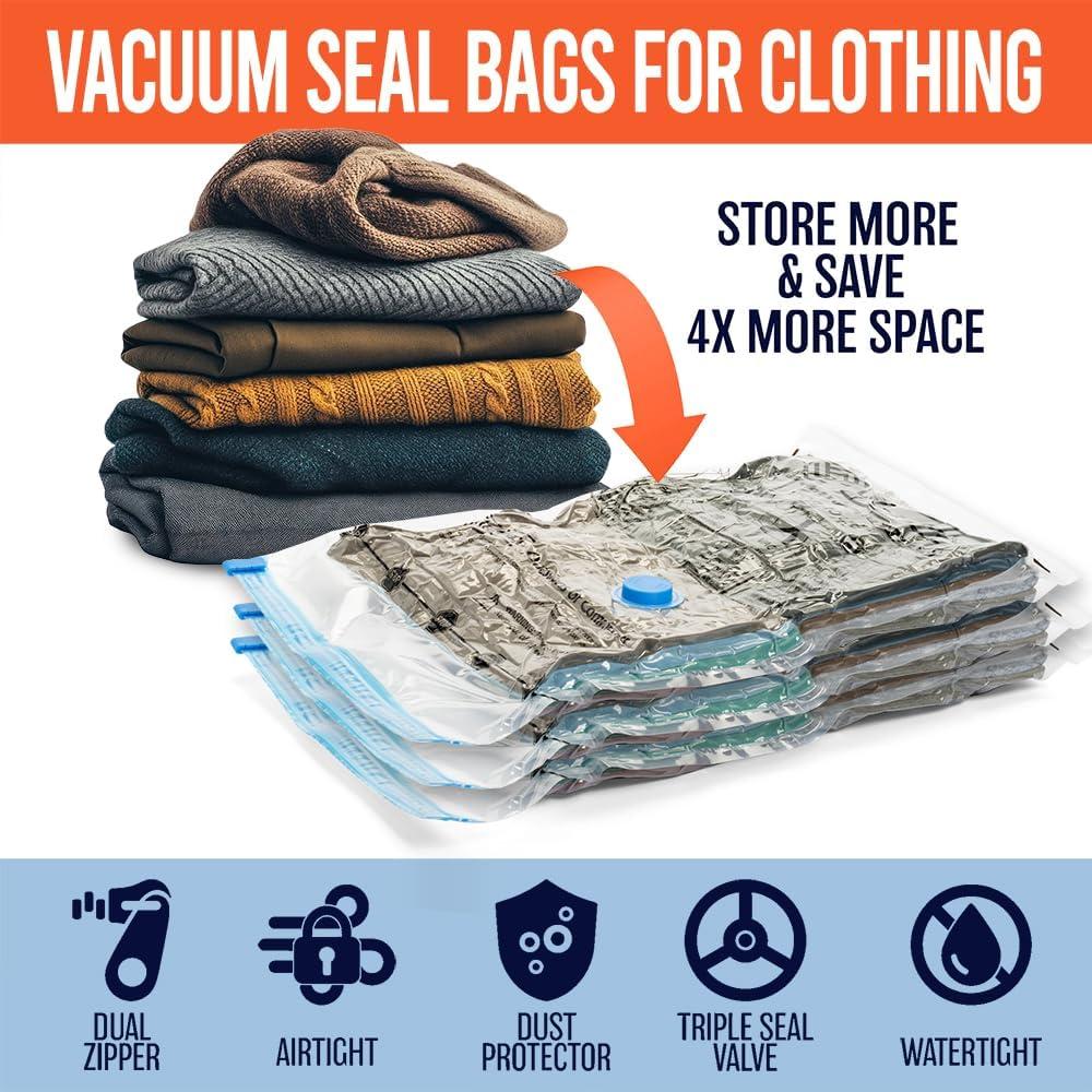 Bolsas de Sellado al Vacío ClearSpace 10 Grandes 60x81 cm