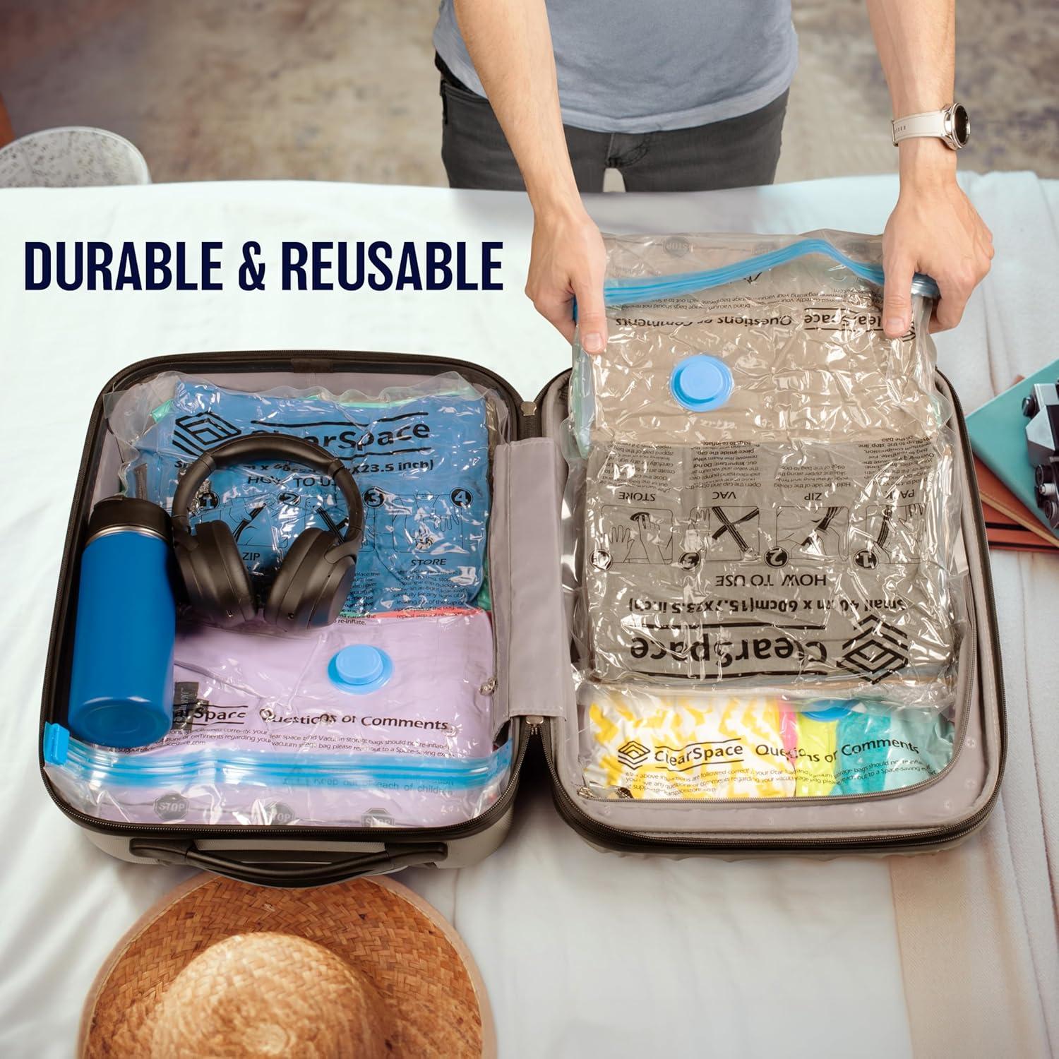 Bolsas de Sellado al Vacío ClearSpace 10 Grandes 60x81 cm