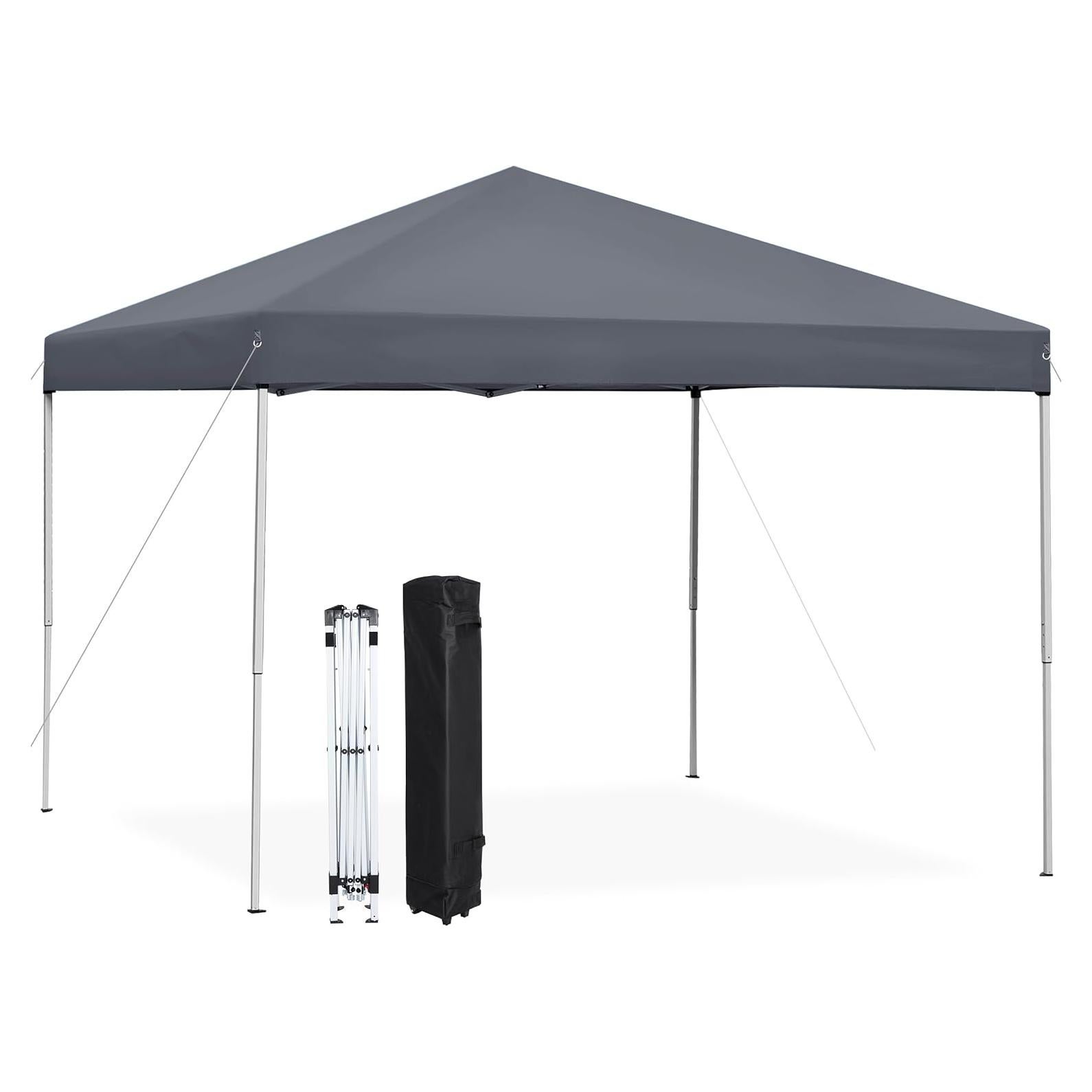 Carpa Plegable ZENY 3x3m Gris Impermeable con Altura Ajustable