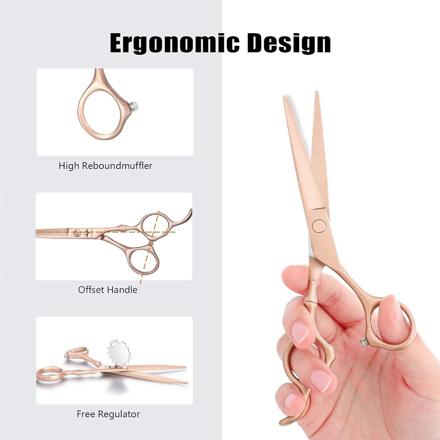 Juego de Tijeras de Corte PURPLEBIRD 15.24 cm Profesional