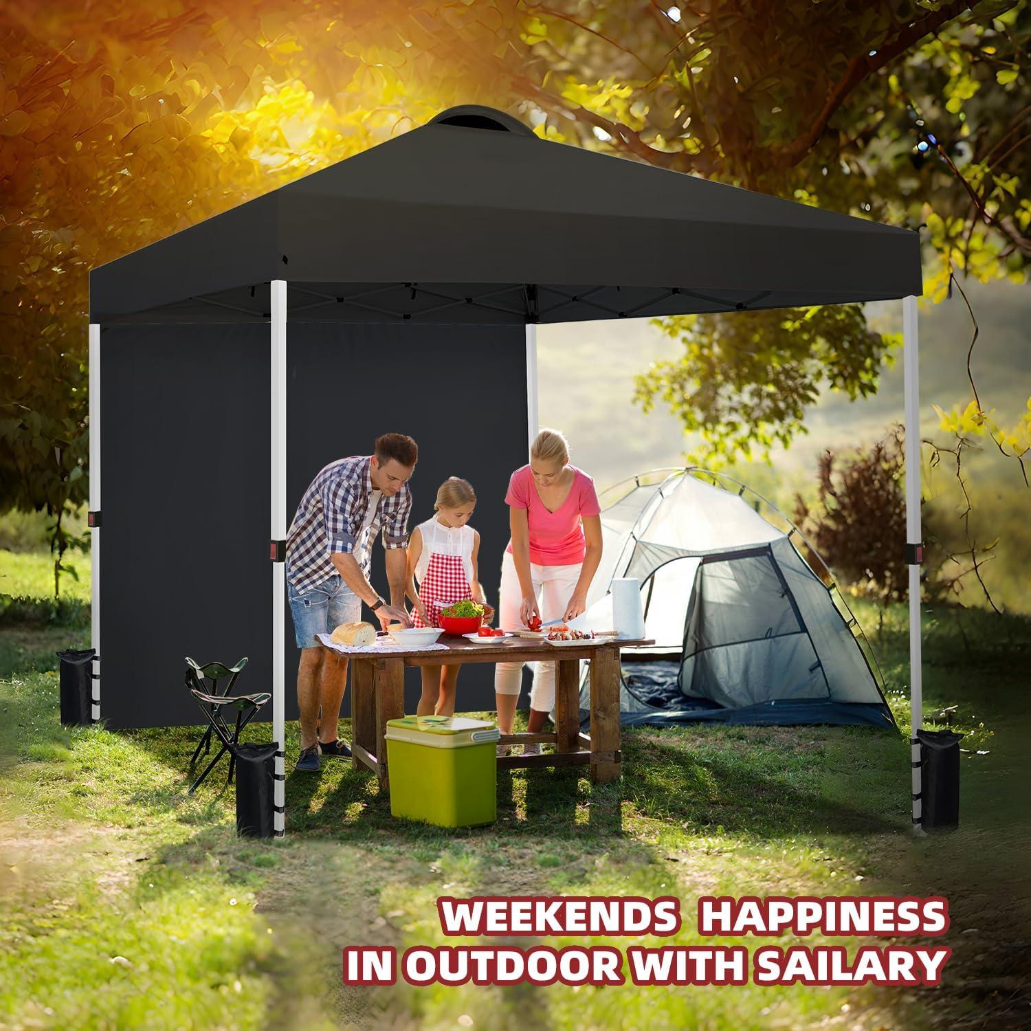 Carpa Plegable SAILARY 10x10 Resistente al Agua Negra