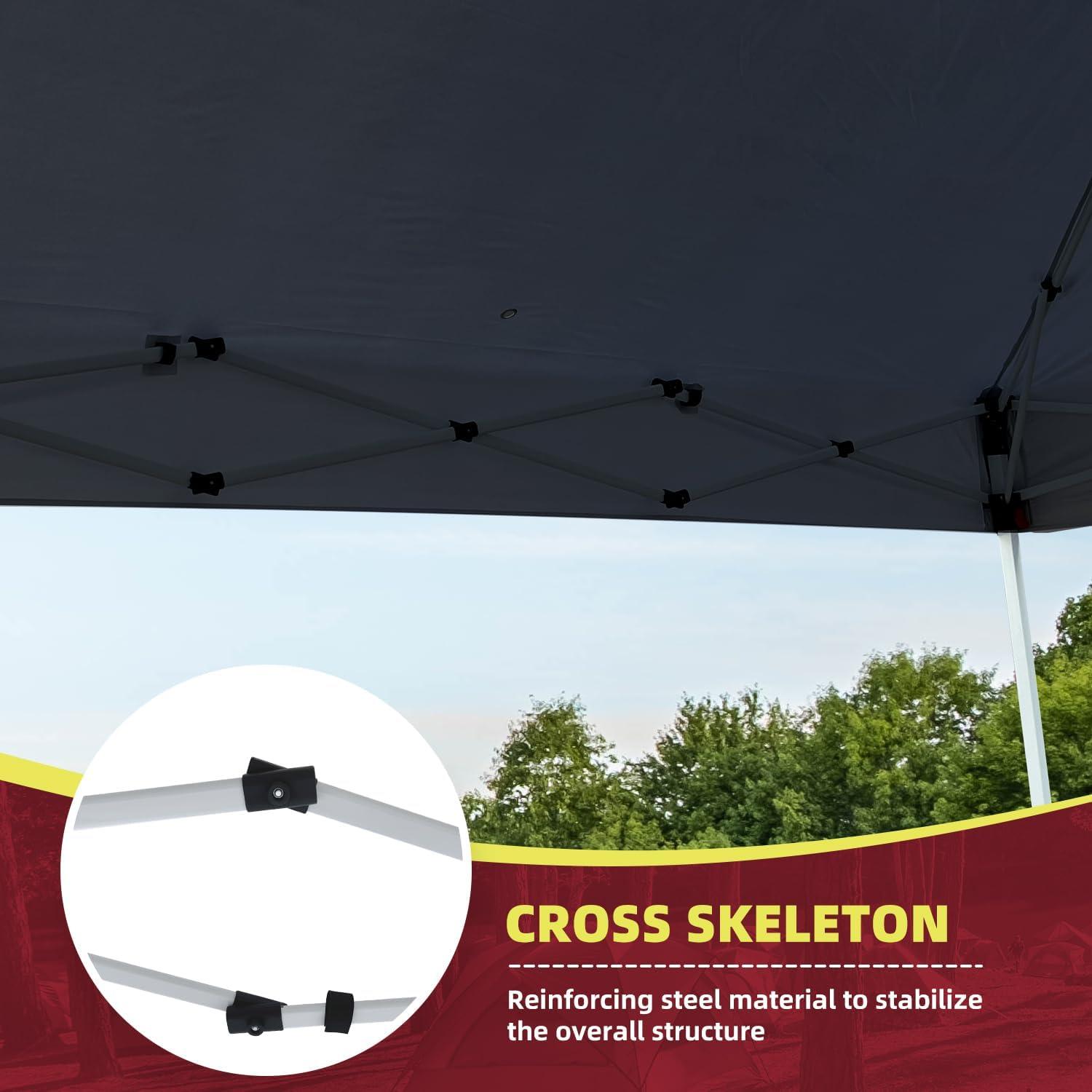 Carpa Plegable SAILARY 10x10 Resistente al Agua Negra