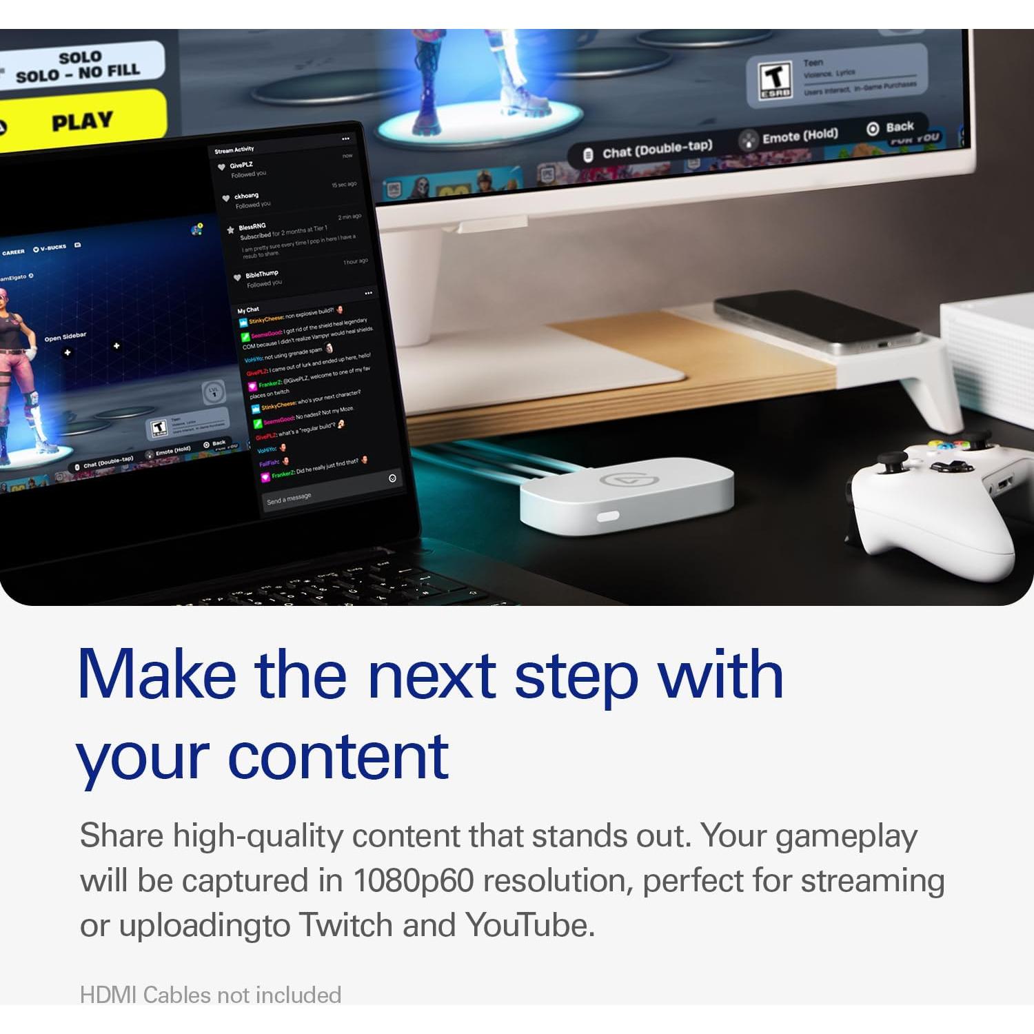 Tarjeta de Captura Elgato Game Capture Neo 4K60 HDR USB