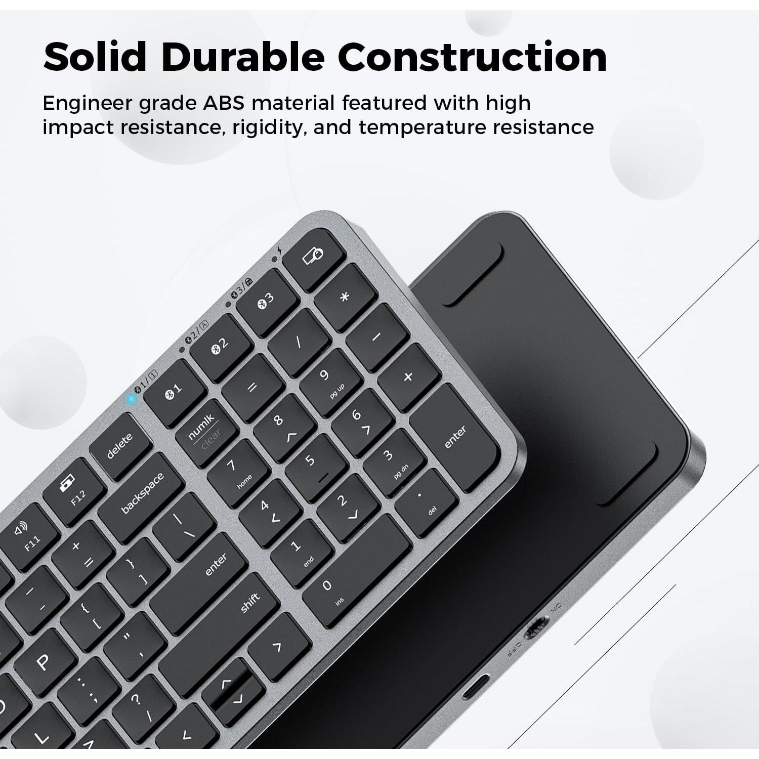 Teclado Bluetooth iClever BK20, compacto y recargable