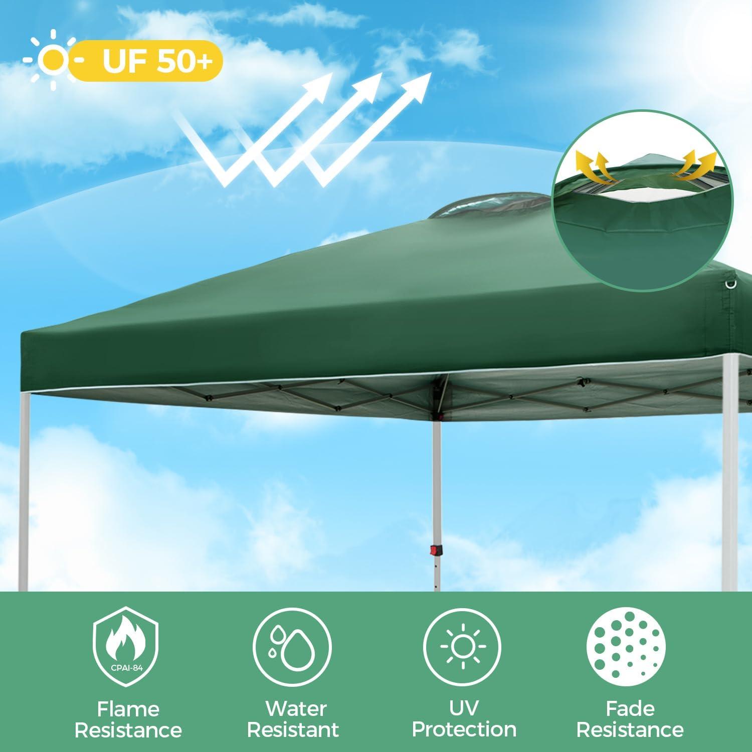 Tienda Canopy Plegable 3.05x3.05m GREEN PARTY - Verde