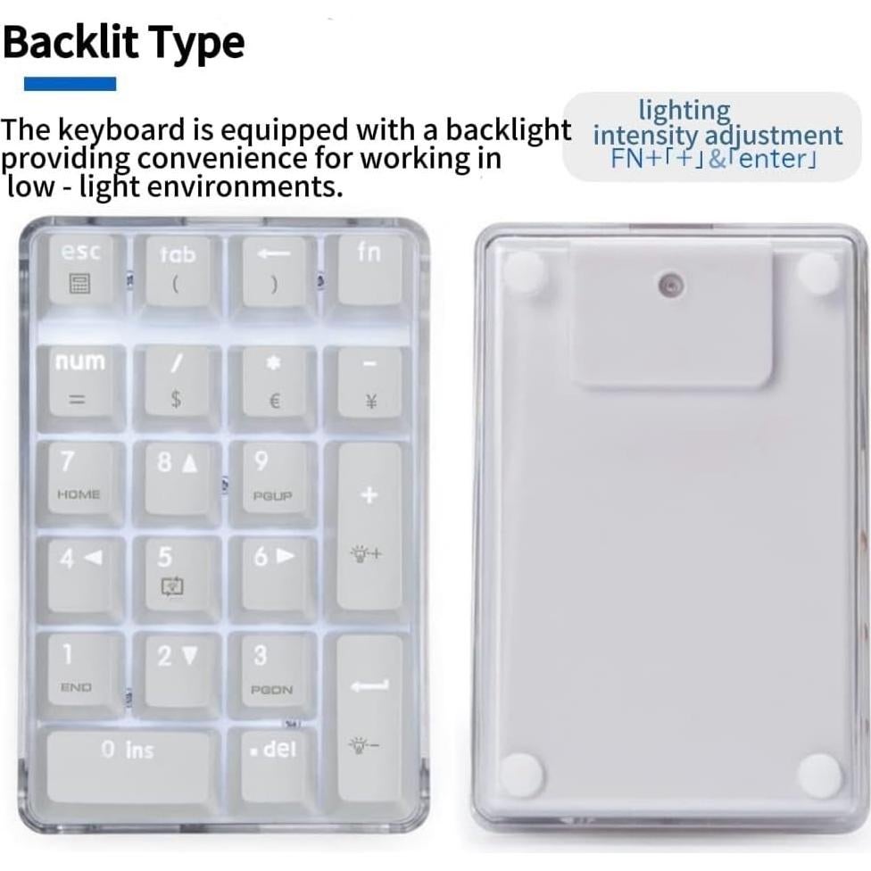 Teclado Numérico Mecánico Levieny 21 Teclas USB Retroiluminado