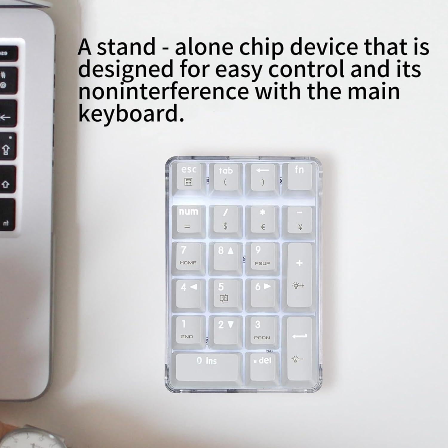 Teclado Numérico Mecánico Levieny 21 Teclas USB Retroiluminado