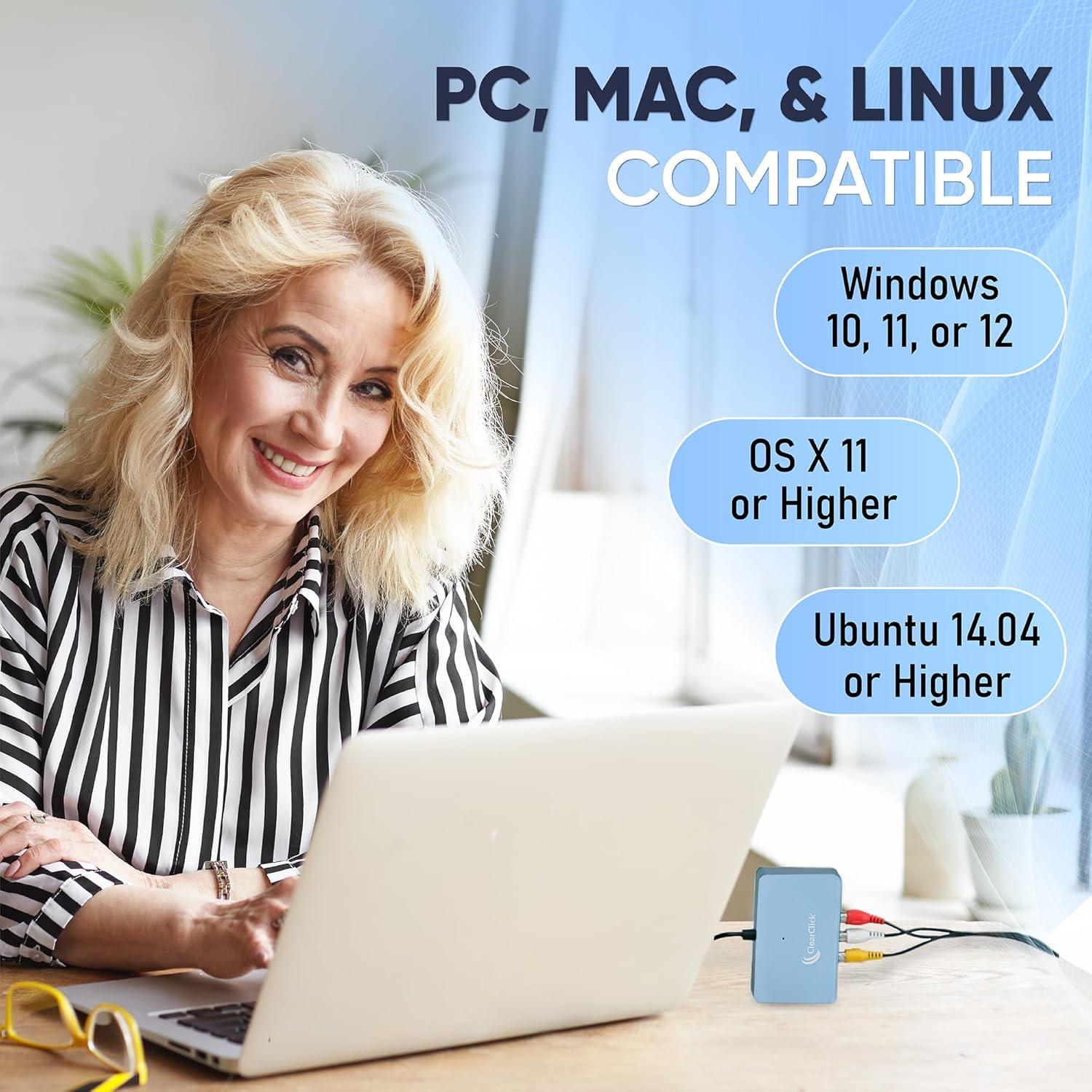 ClearClick Captura Video USB-C - Video2USB Lite AV/S-Video