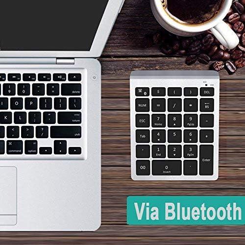 Teclado Numérico Bluetooth Lekvey Plata 28 Teclas Inalámbrico