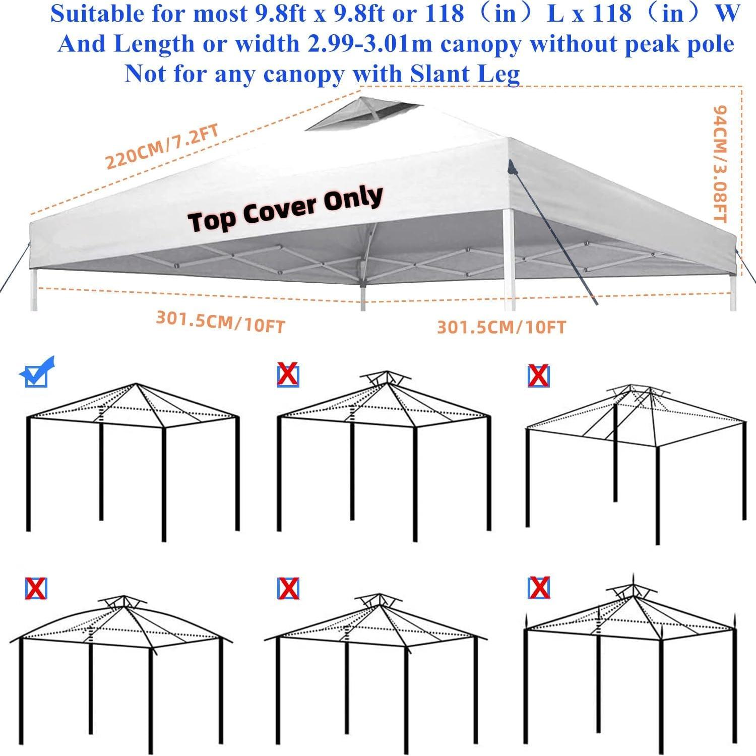 Cubierta Superior Jorohiker 3.05x3.05m Impermeable con Ventilación