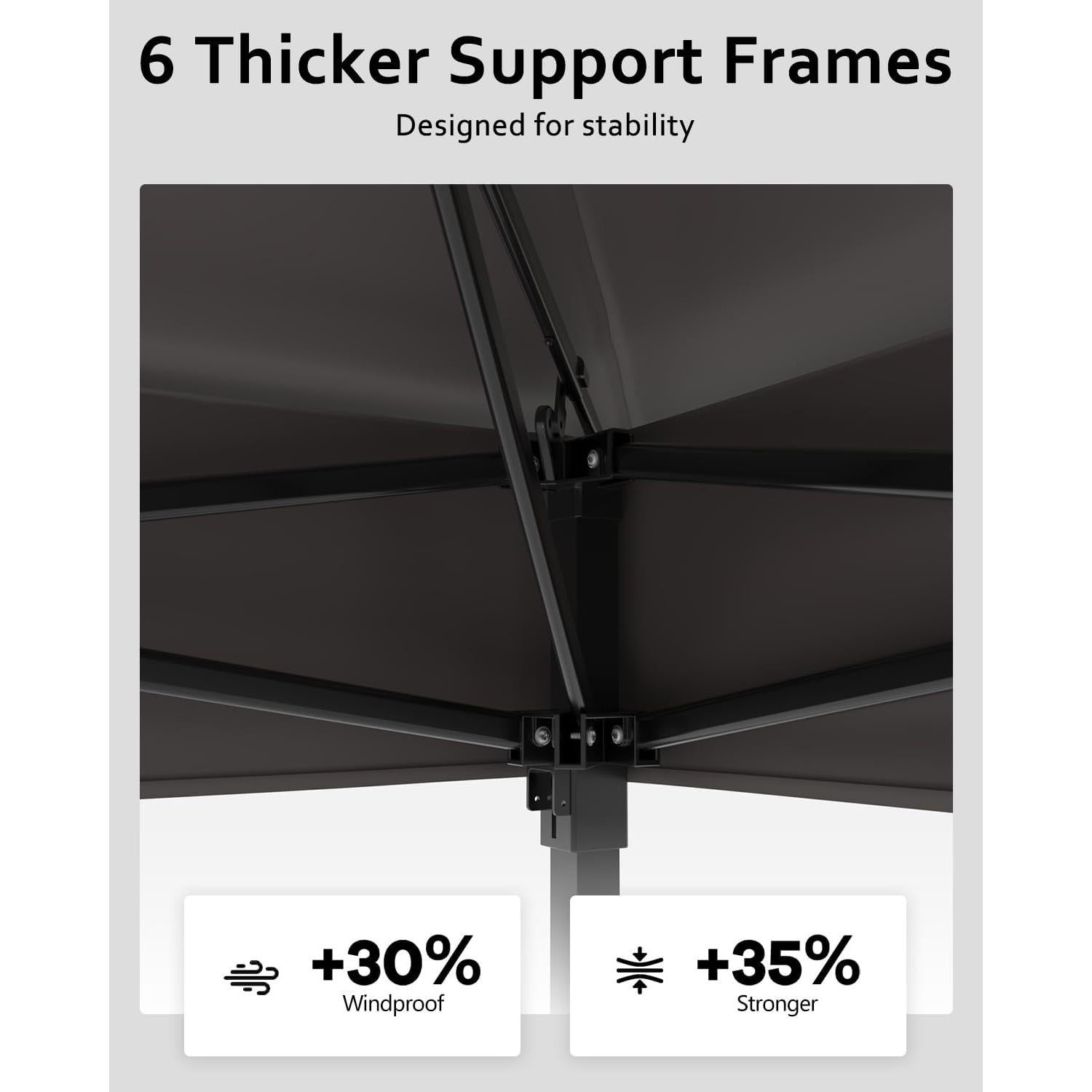 Carpa Gazebo Pop Up 3.35x3.35m GarveeLife con Mosquitera