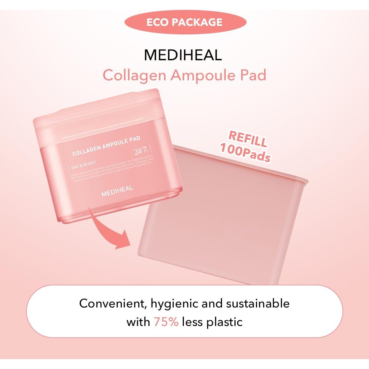 Almohadillas de Ampoule de Colágeno Mediheal - 100 Unidades