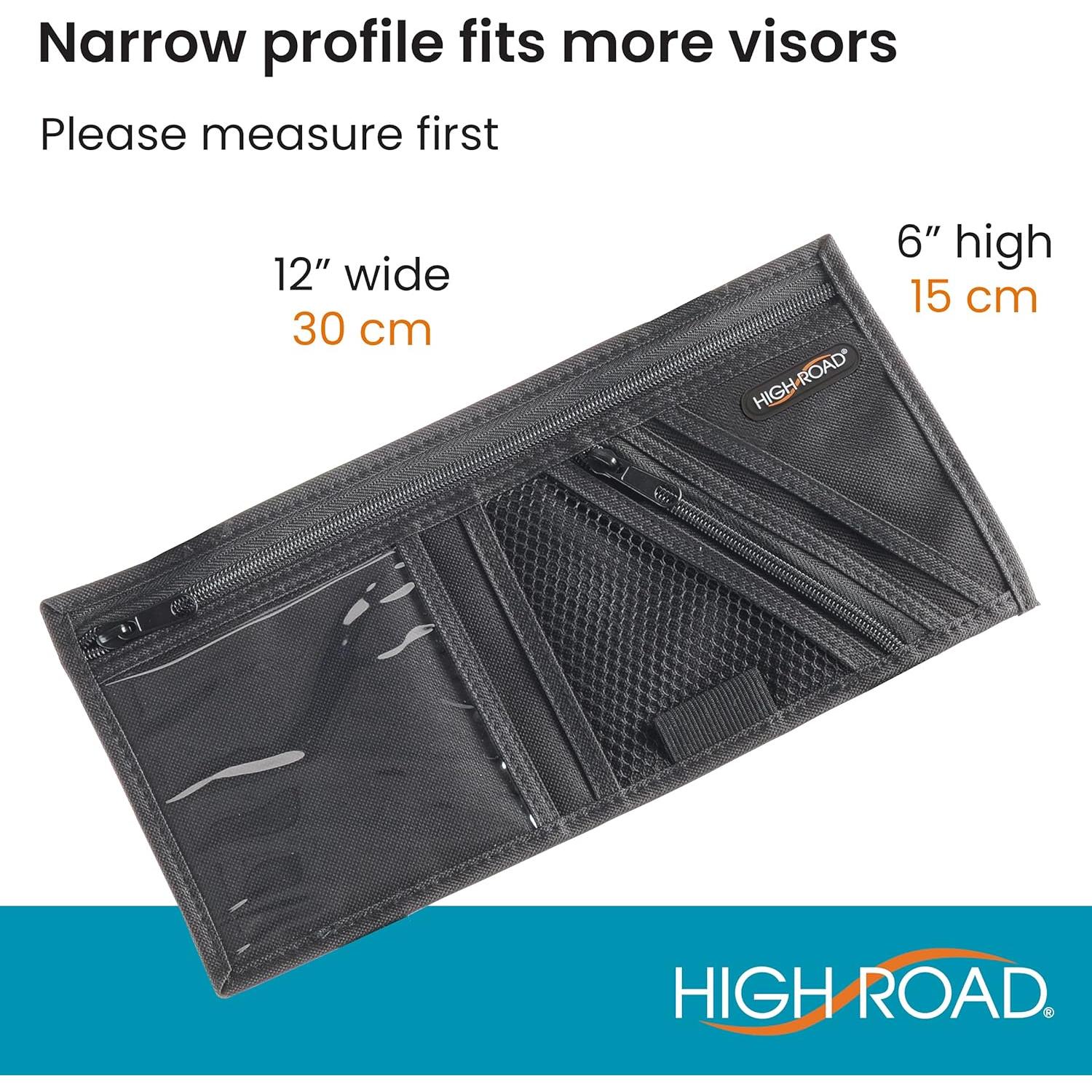 Organizador de Visera de Coche High Road PVBLACK - 2 Bolsillos