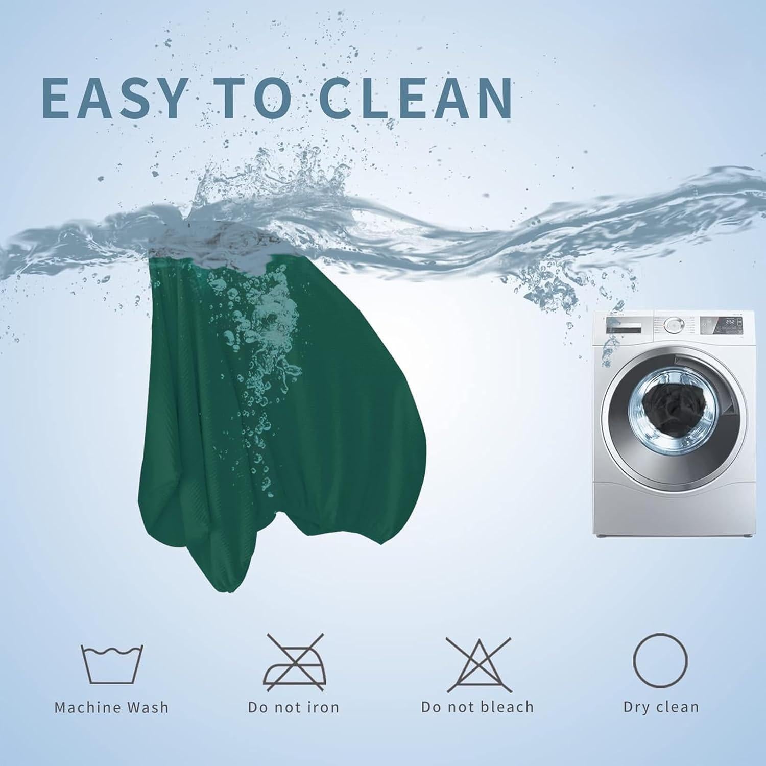 Funda de Sofá de Terciopelo Taque Verde Navidad 1 Pieza Lavable