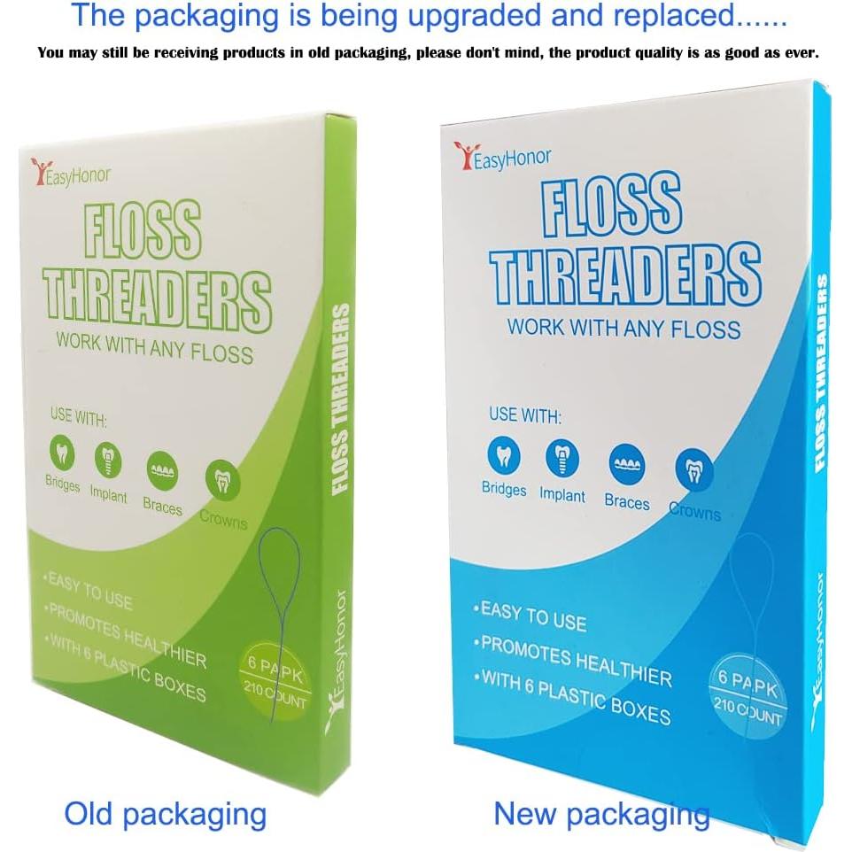 Hilo Dental EasyHonor para Brackets y Puentes - 210 Piezas