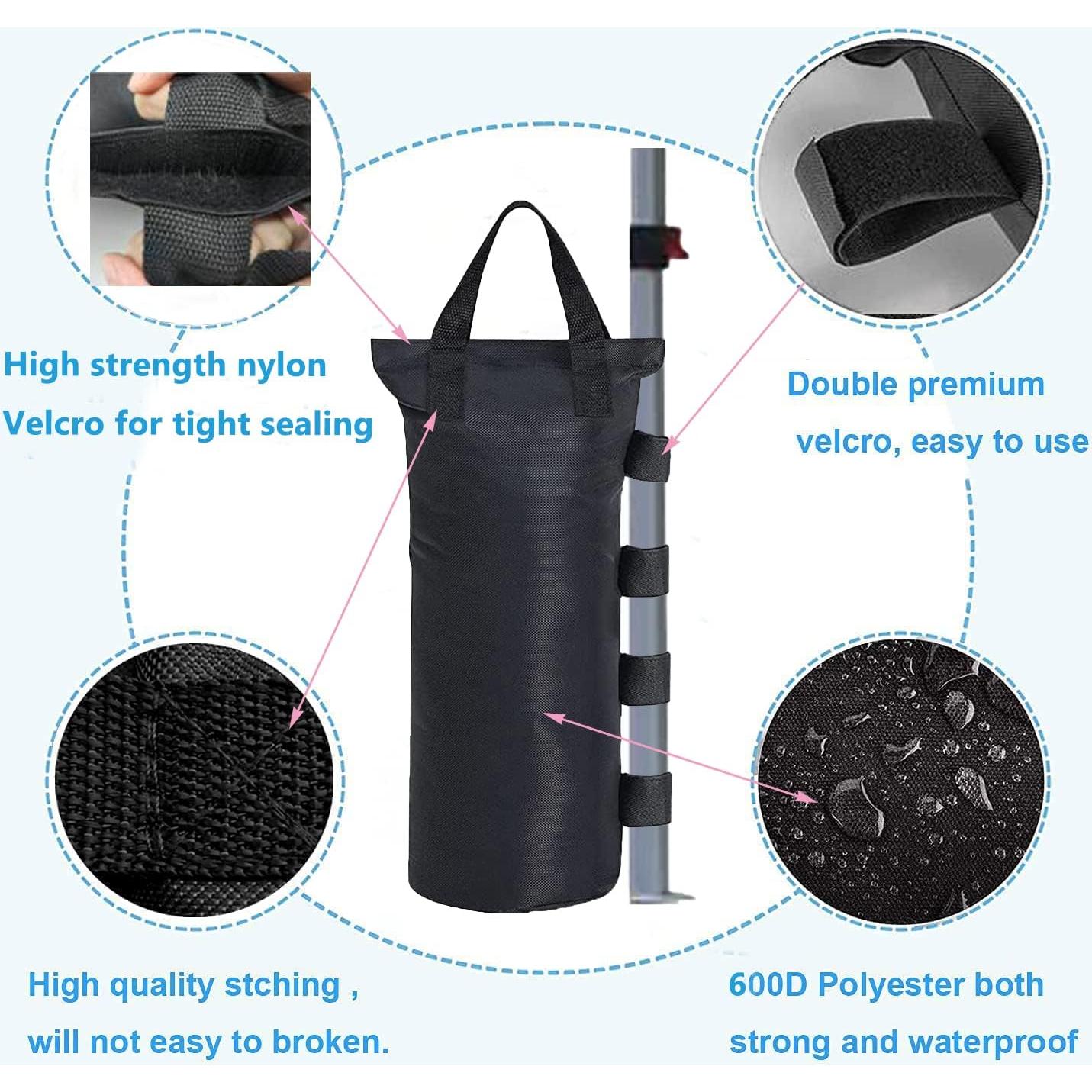 Bolsas de peso para toldo Dongawin - Impermeables, 20 kg