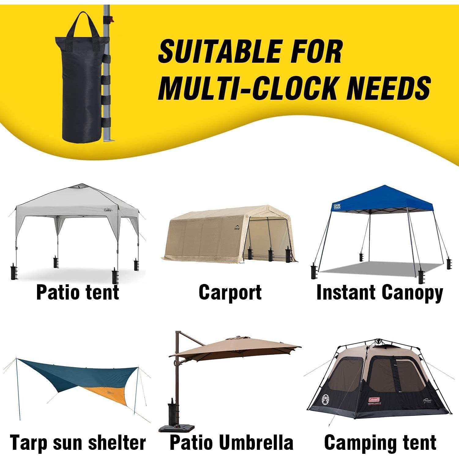 Bolsas de peso para toldo Dongawin - Impermeables, 20 kg