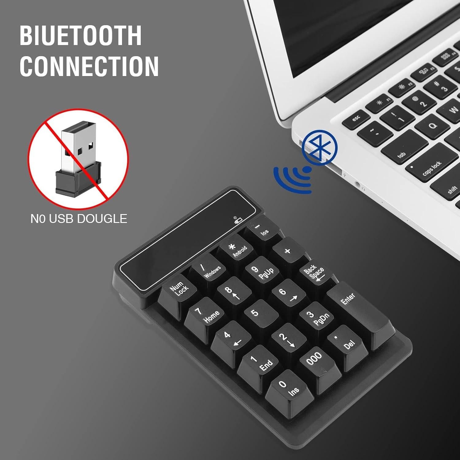 Teclado Numérico Bluetooth RaceGT 19 Teclas Inalámbrico