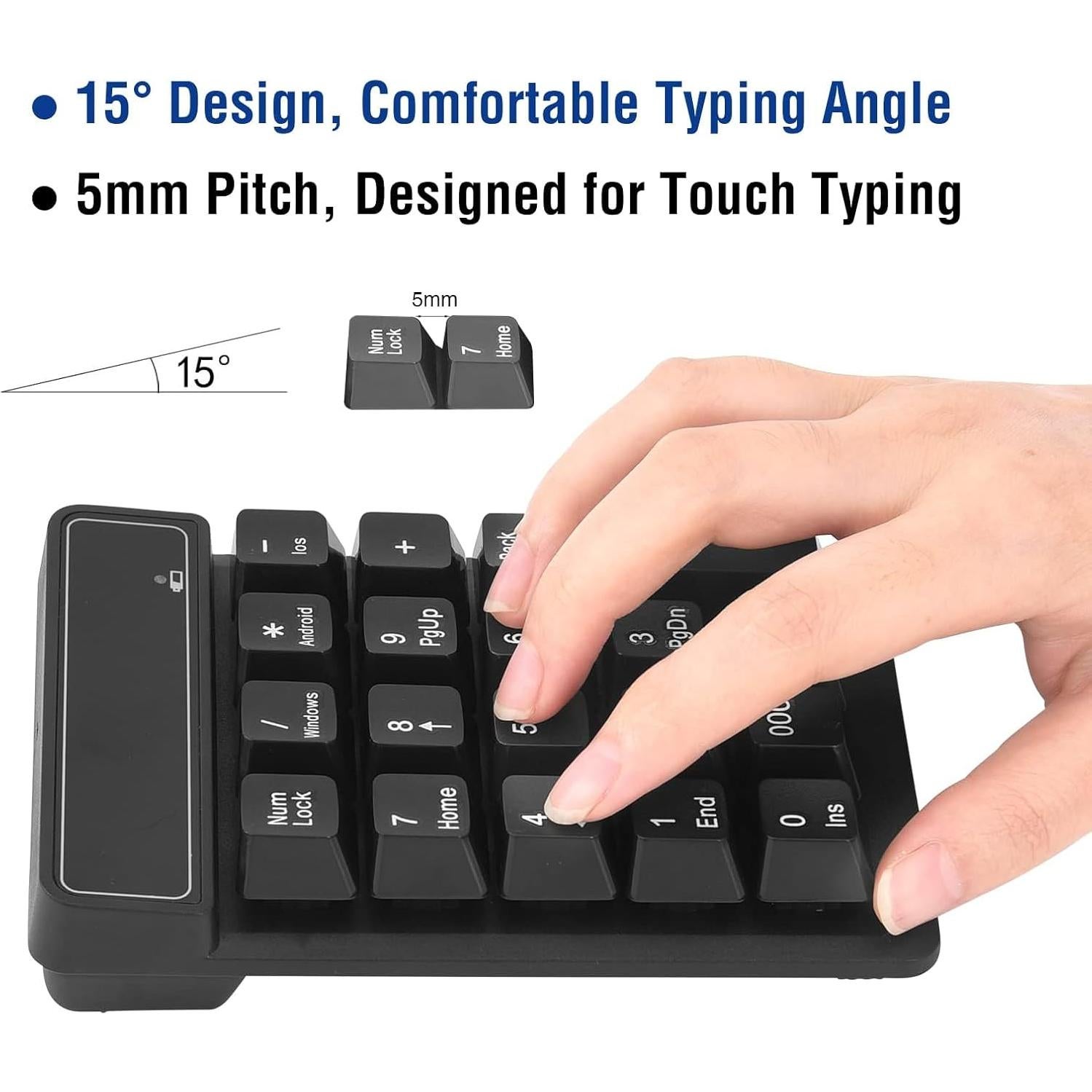 Teclado Numérico Bluetooth RaceGT 19 Teclas Inalámbrico