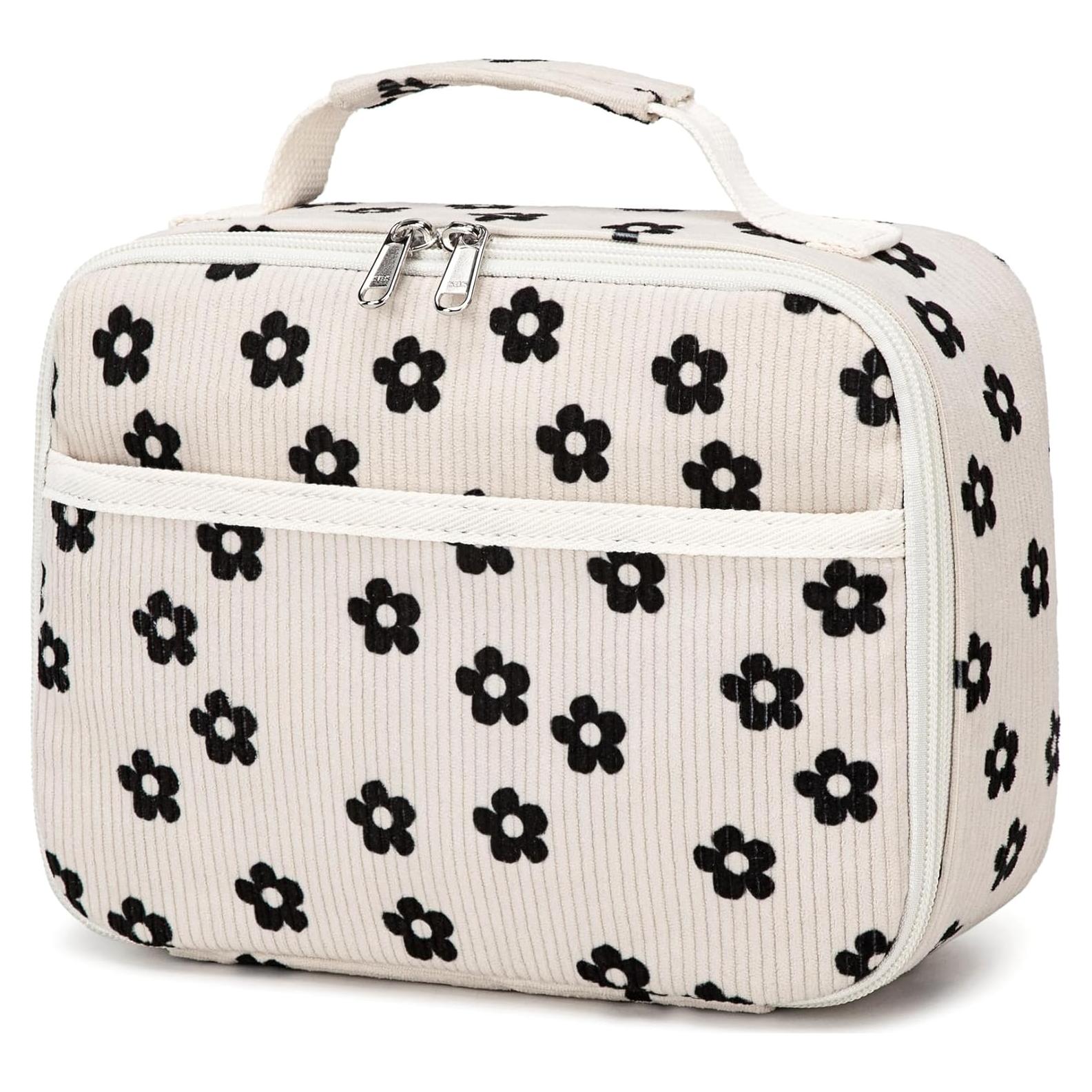 Bolsa de Almuerzo Aislada LEDAOU Niños 4L Flor Negra