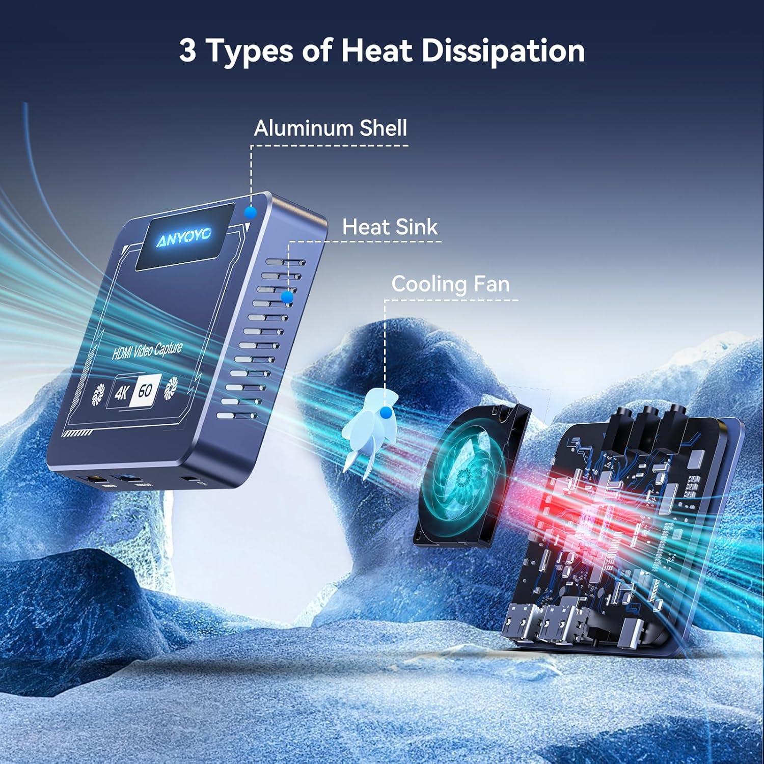 Tarjeta de Captura HDMI ANYOYO VC-009PRO 4K@60FPS