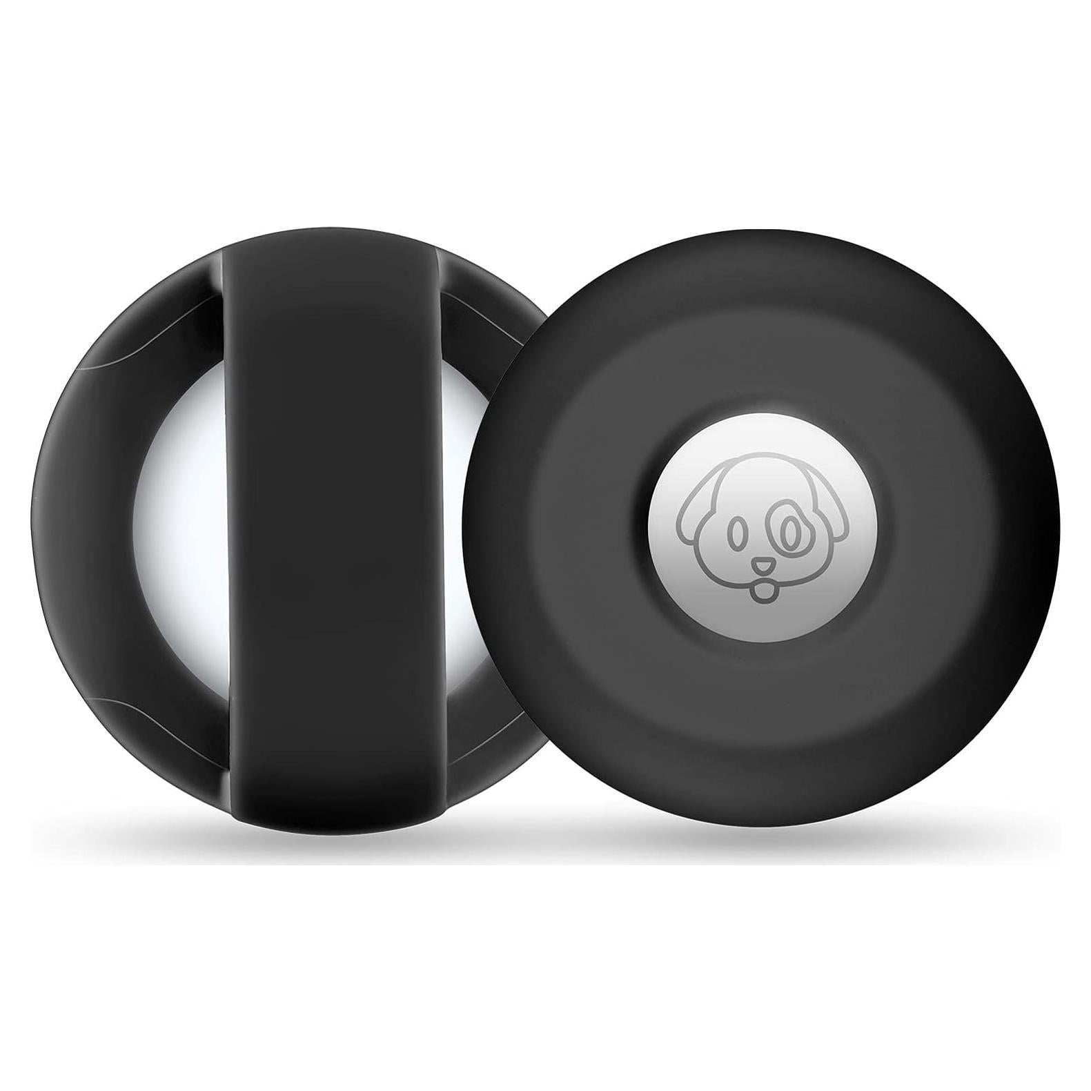 Airtag Holder for Dog Collar, Cibaabo Silicone Air Tag Case Cover Compatible with Apple Airtags for 0.8-1.2inch Cat Pet Collar Harness Loop