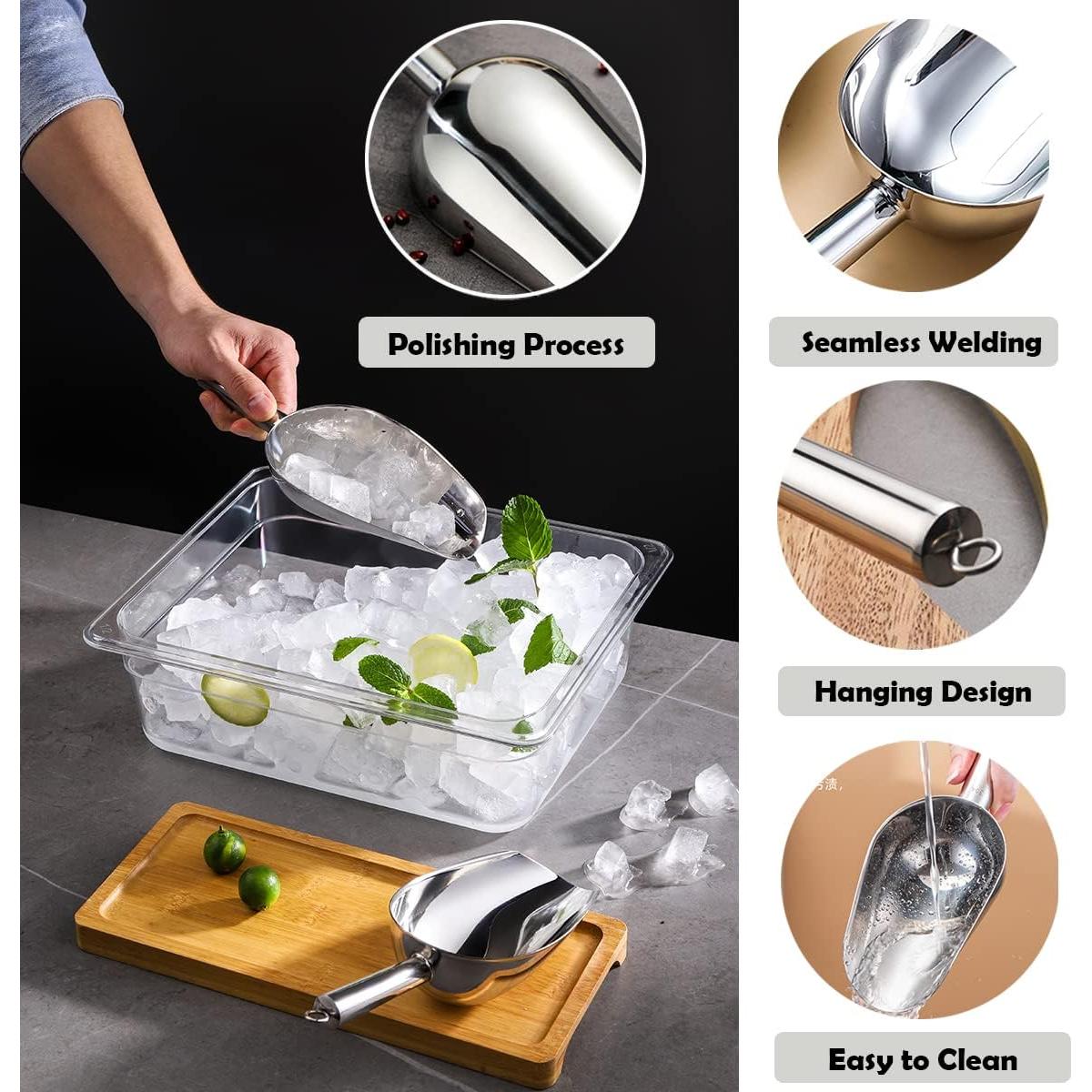 Cuchara de Hielo CADAVO 20 cm Acero Inoxidable 6 oz