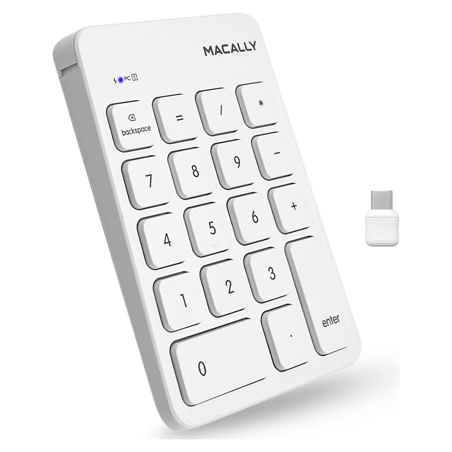 Teclado Numérico Inalámbrico Macally USB-C 10 Teclas
