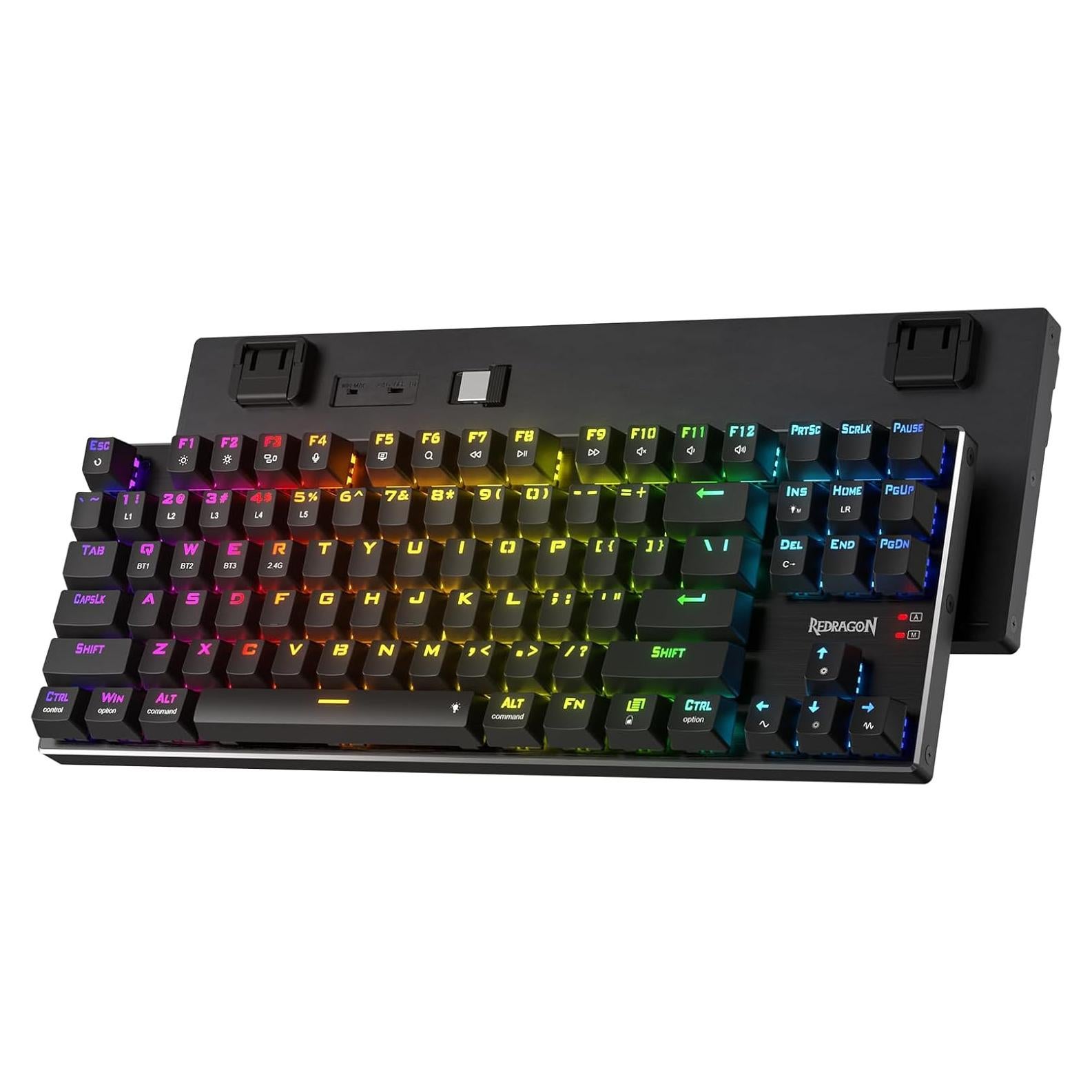 Teclado Gaming Inalámbrico Redragon K660RGB-PRO TKL 87 Teclas