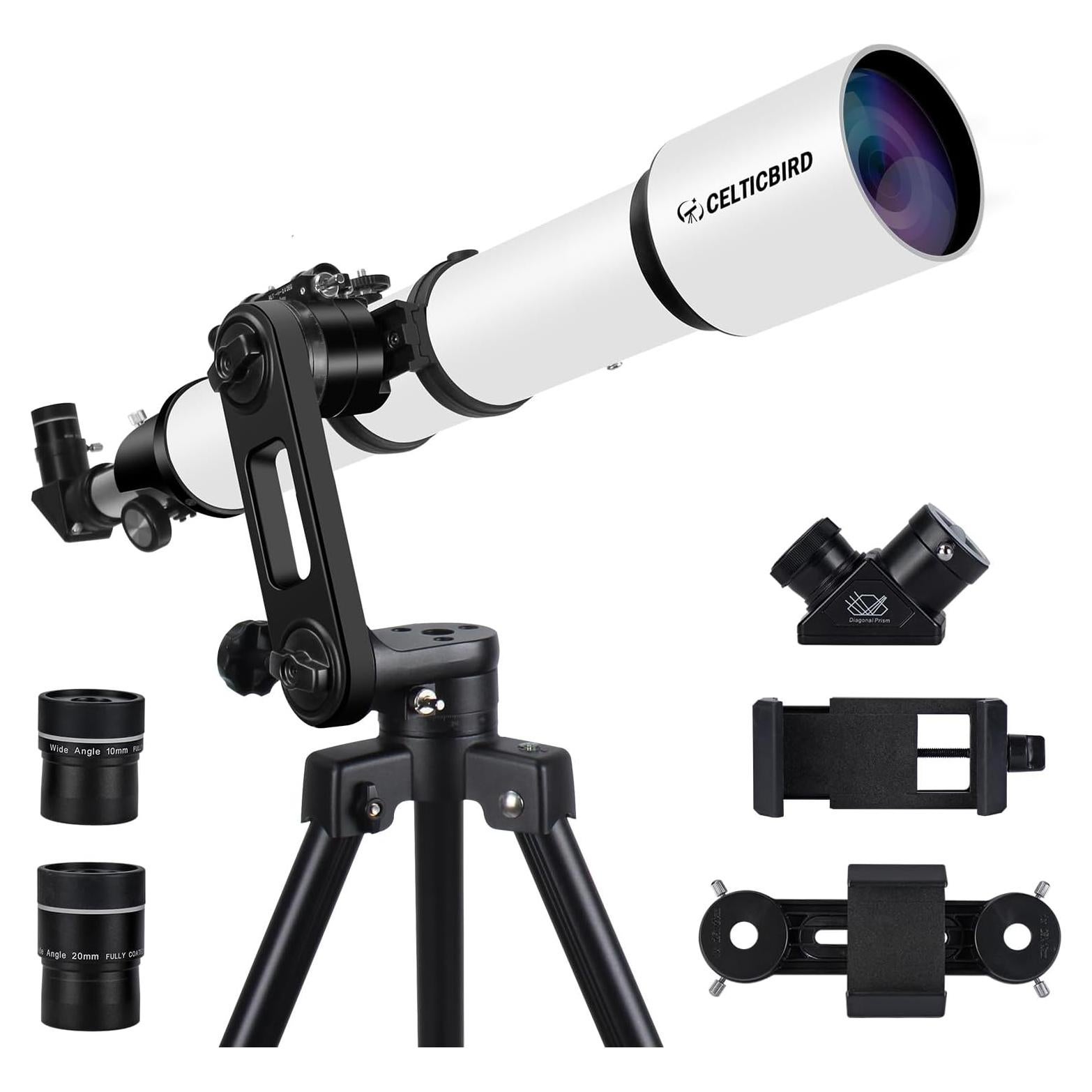 Telescopio Refractor Celticbird 90mm 700mm para Astronomía