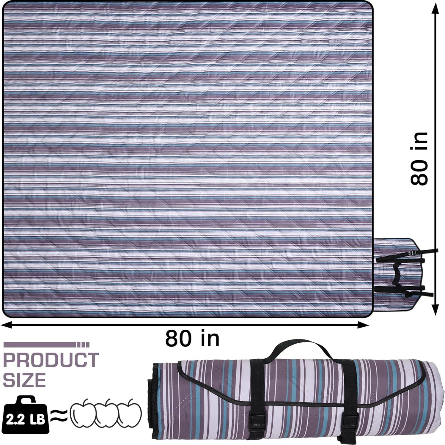 Manta de Picnic Grande ALLBFENG 203x203 cm Impermeable