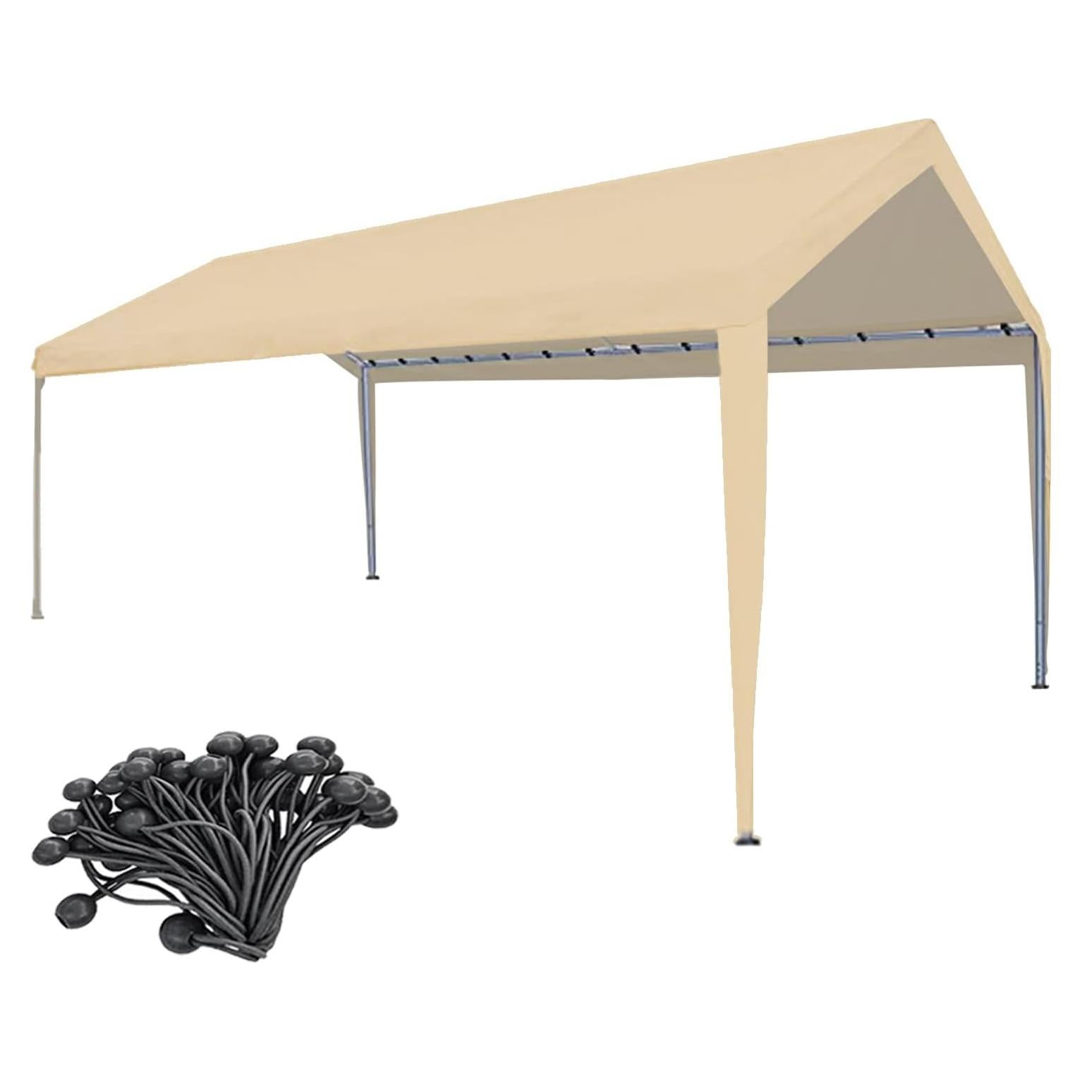 Carpa de Reemplazo Ysnhsye 3.05x6.1m Beige Impermeable UV