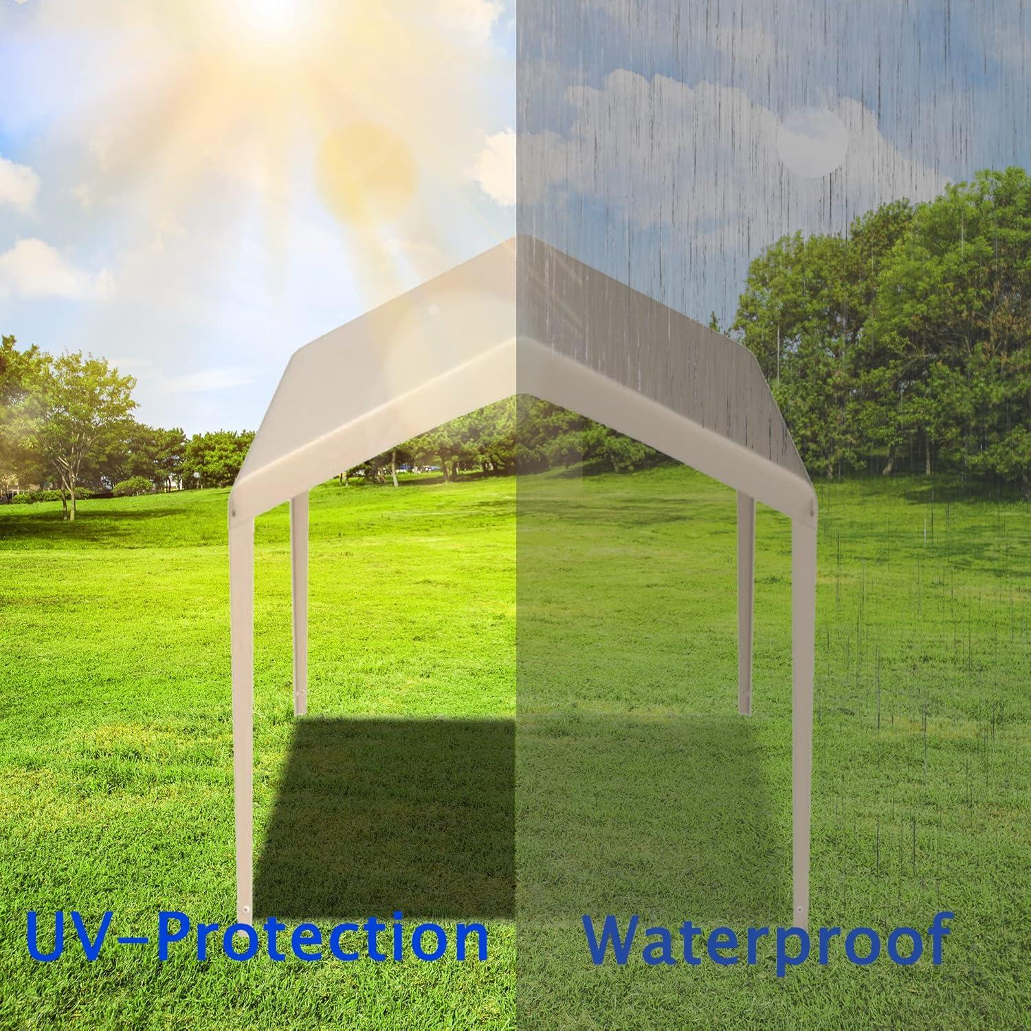 Carpa de Reemplazo Ysnhsye 3.05x6.1m Beige Impermeable UV