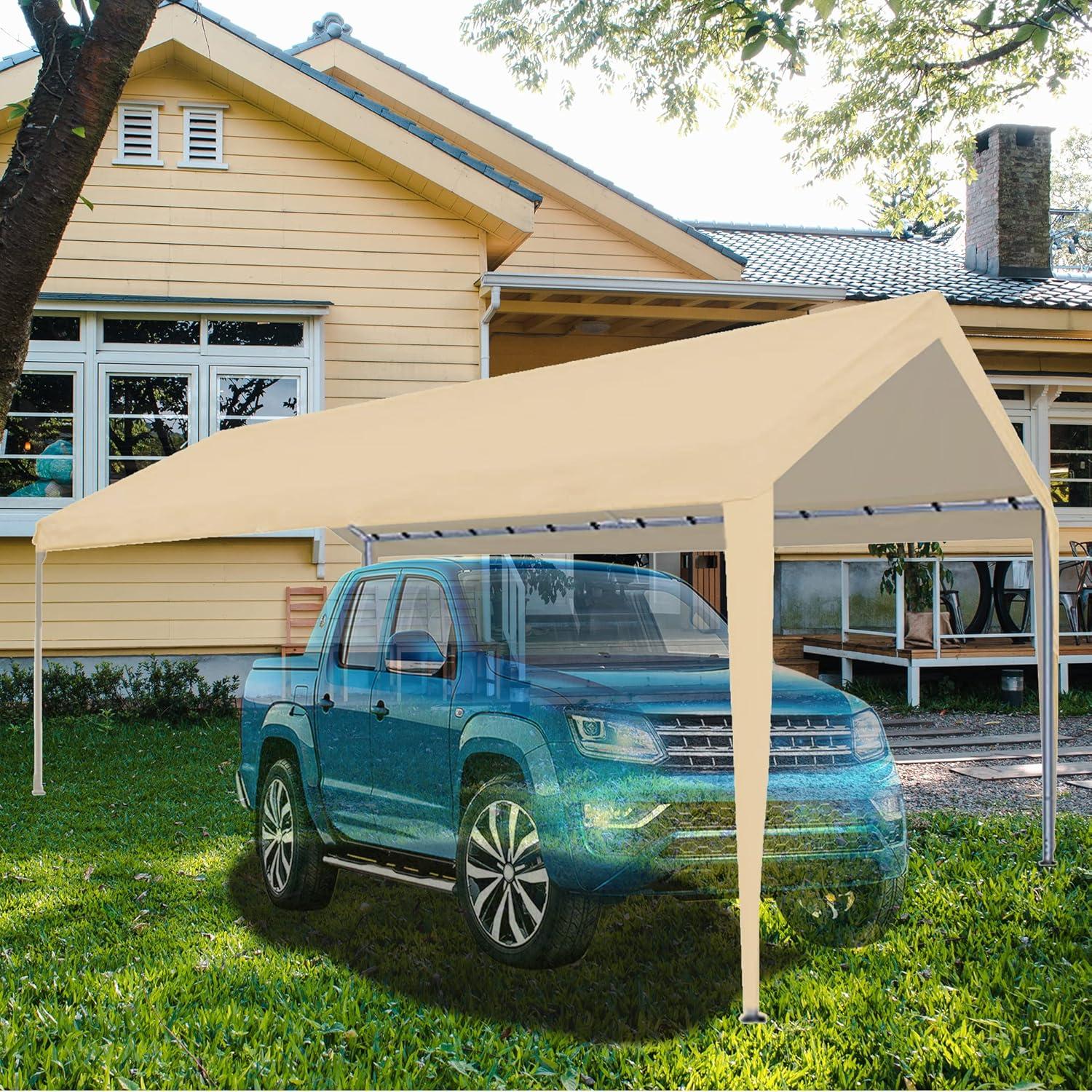 Carpa de Reemplazo Ysnhsye 3.05x6.1m Beige Impermeable UV