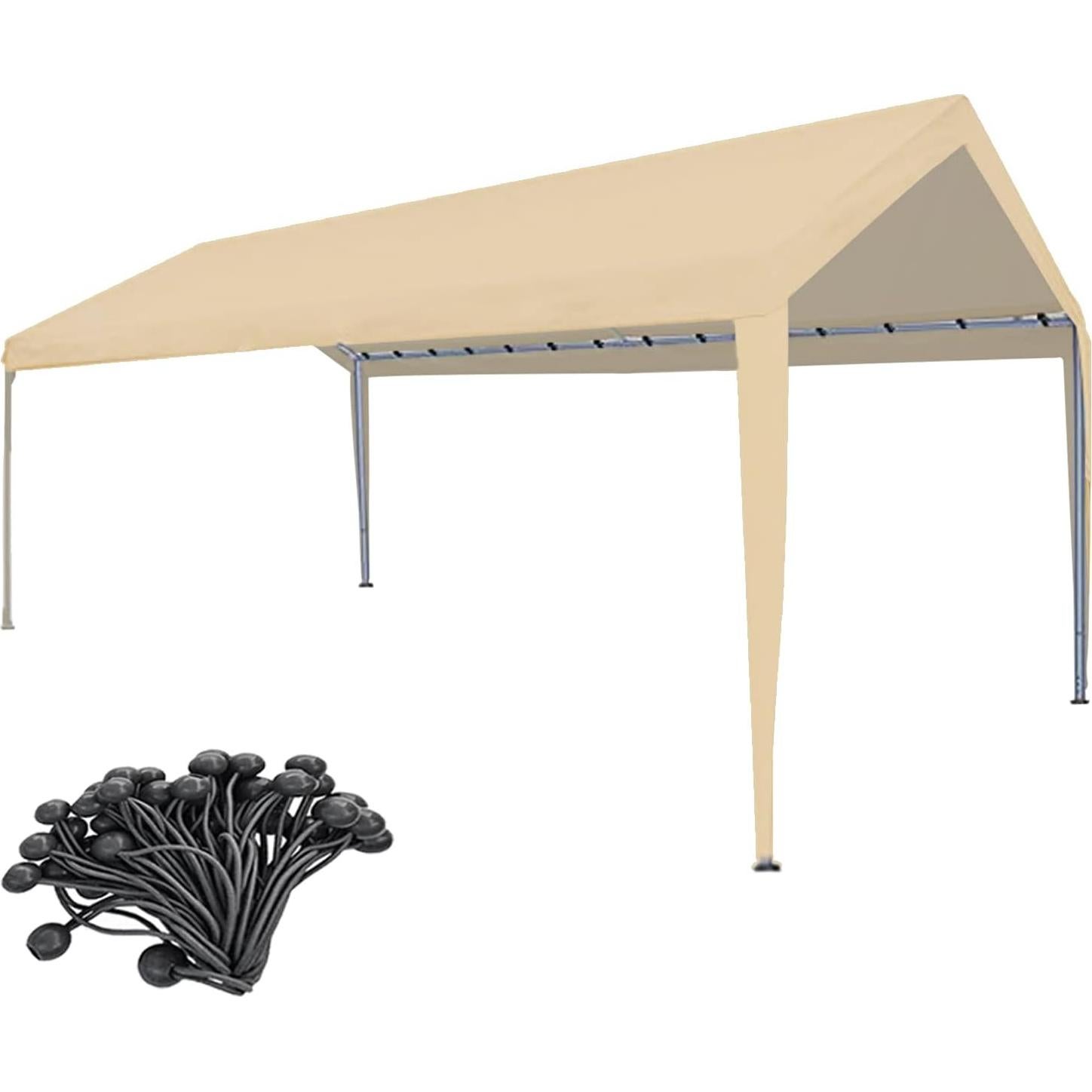 Carpa de Reemplazo Ysnhsye 3.05x6.1m Beige Impermeable UV
