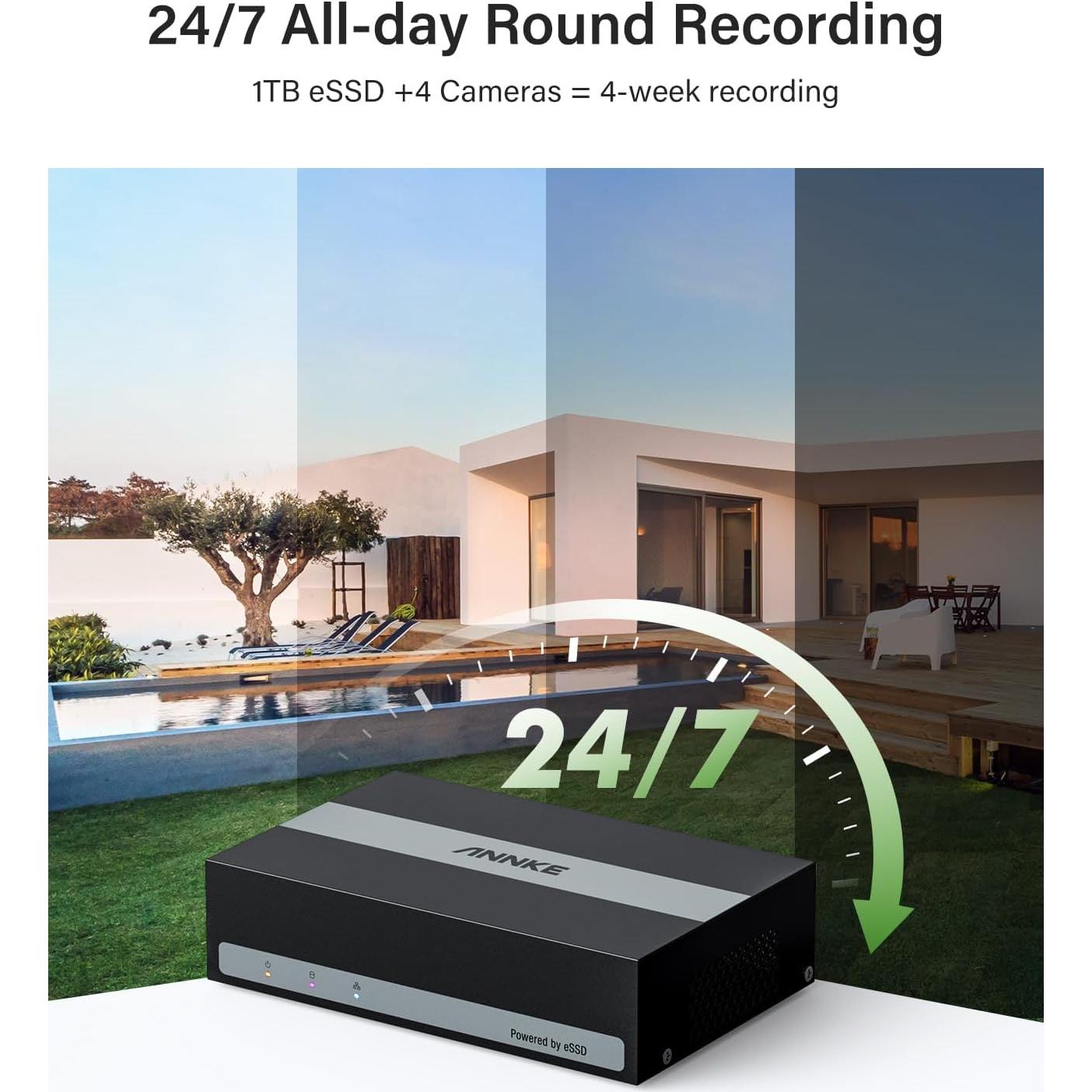 ANNKE DVR de Seguridad 8 Canales 3K Lite con 1TB H.265