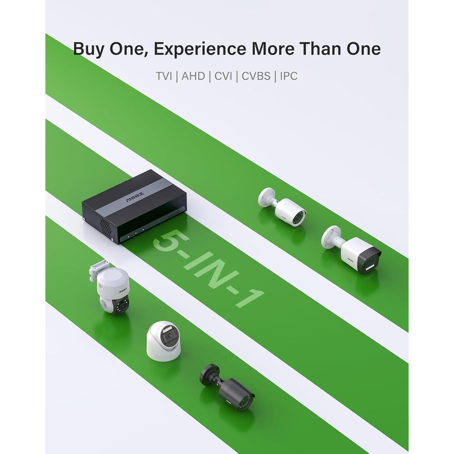 ANNKE DVR de Seguridad 8 Canales 3K Lite con 1TB H.265