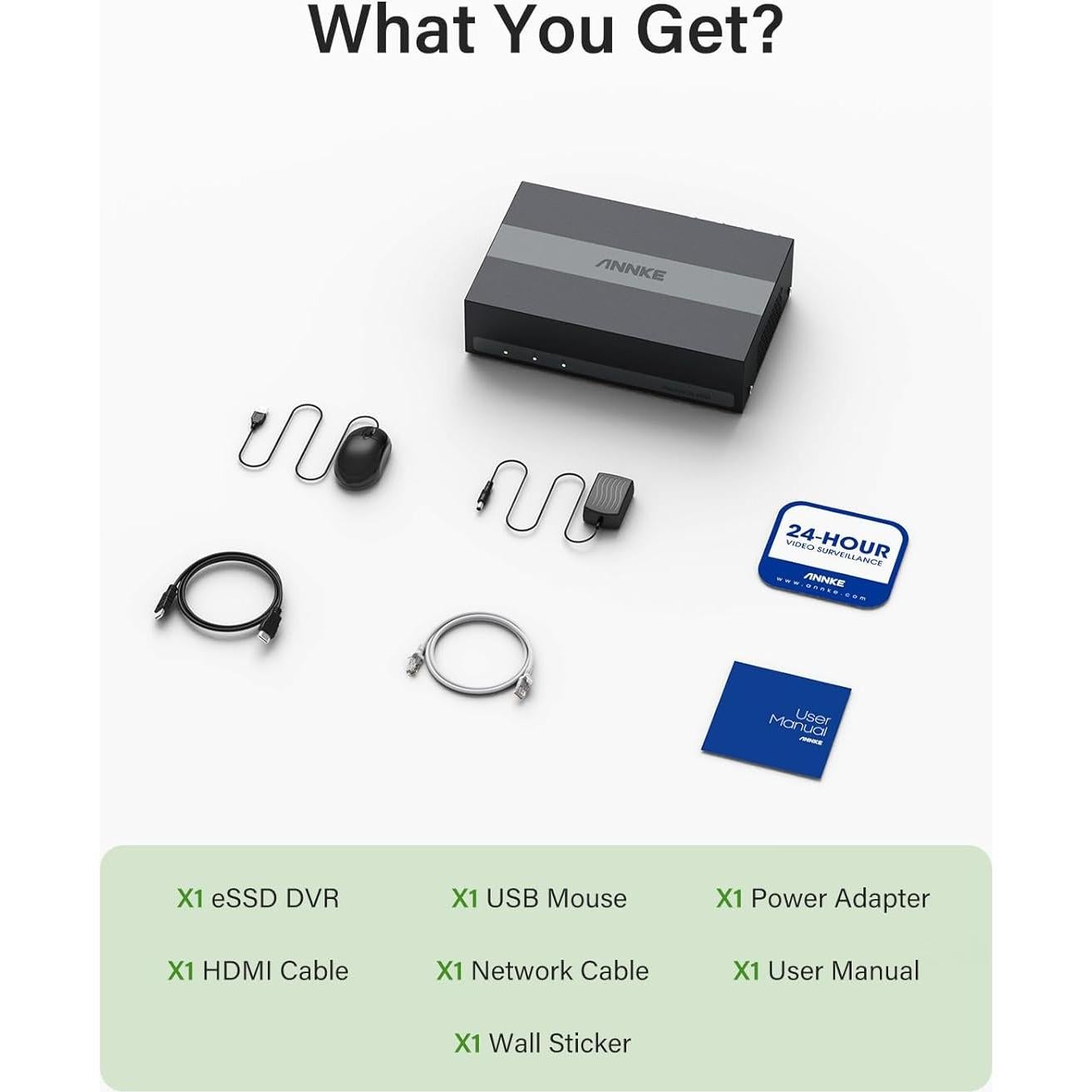 ANNKE DVR de Seguridad 8 Canales 3K Lite con 1TB H.265