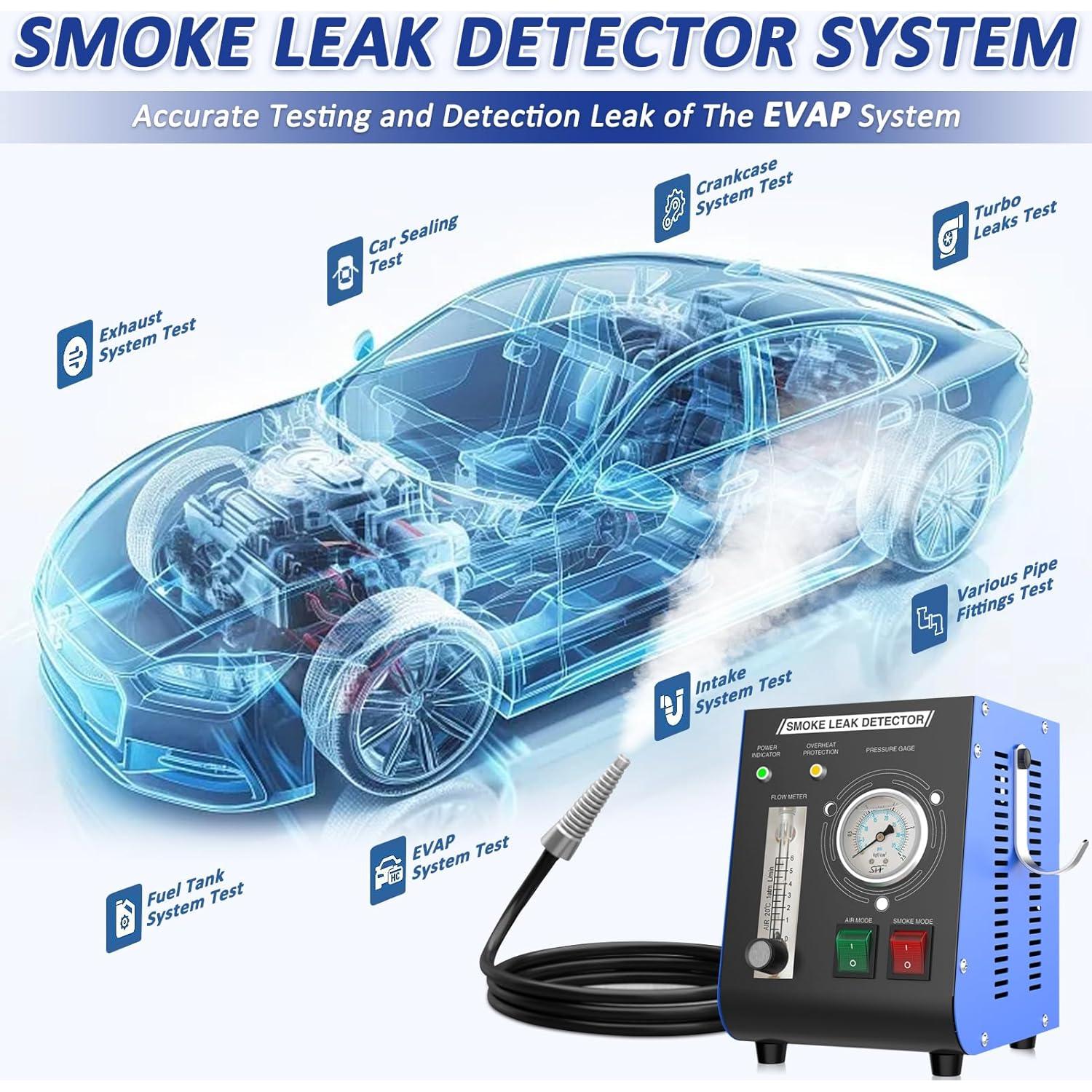 Máquina de Humo Aoteda 12V con Manómetro y Medidor de Flujo