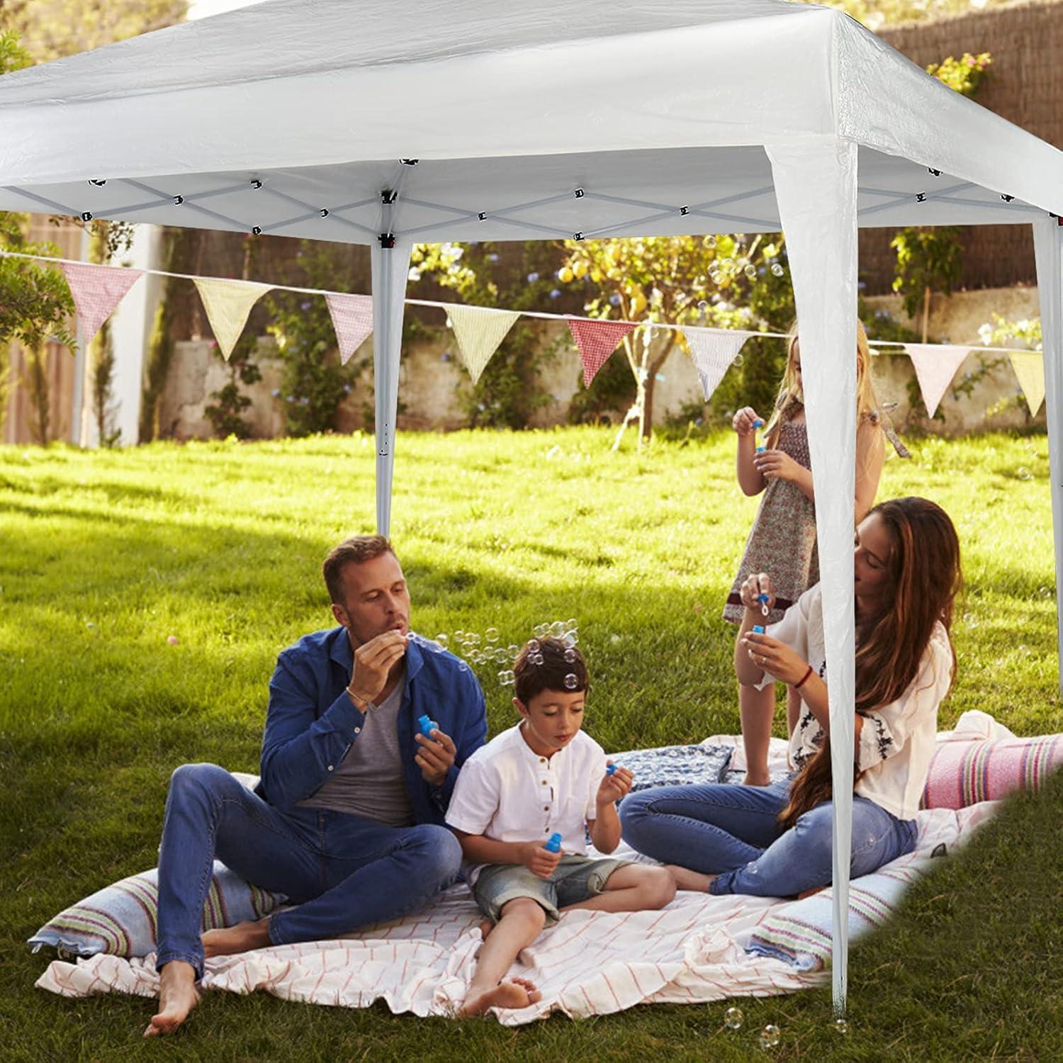 Carpa Plegable 10x10 CIPACHO Impermeable para Eventos Blancos