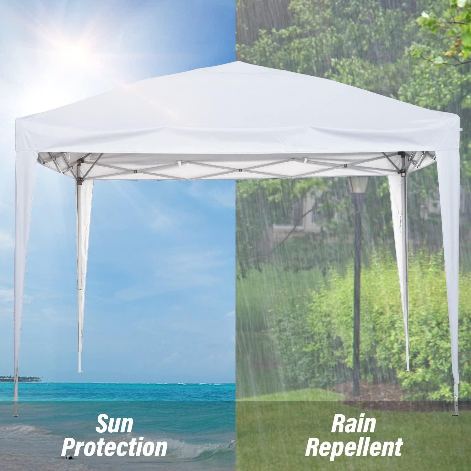 Carpa Plegable 10x10 CIPACHO Impermeable para Eventos Blancos