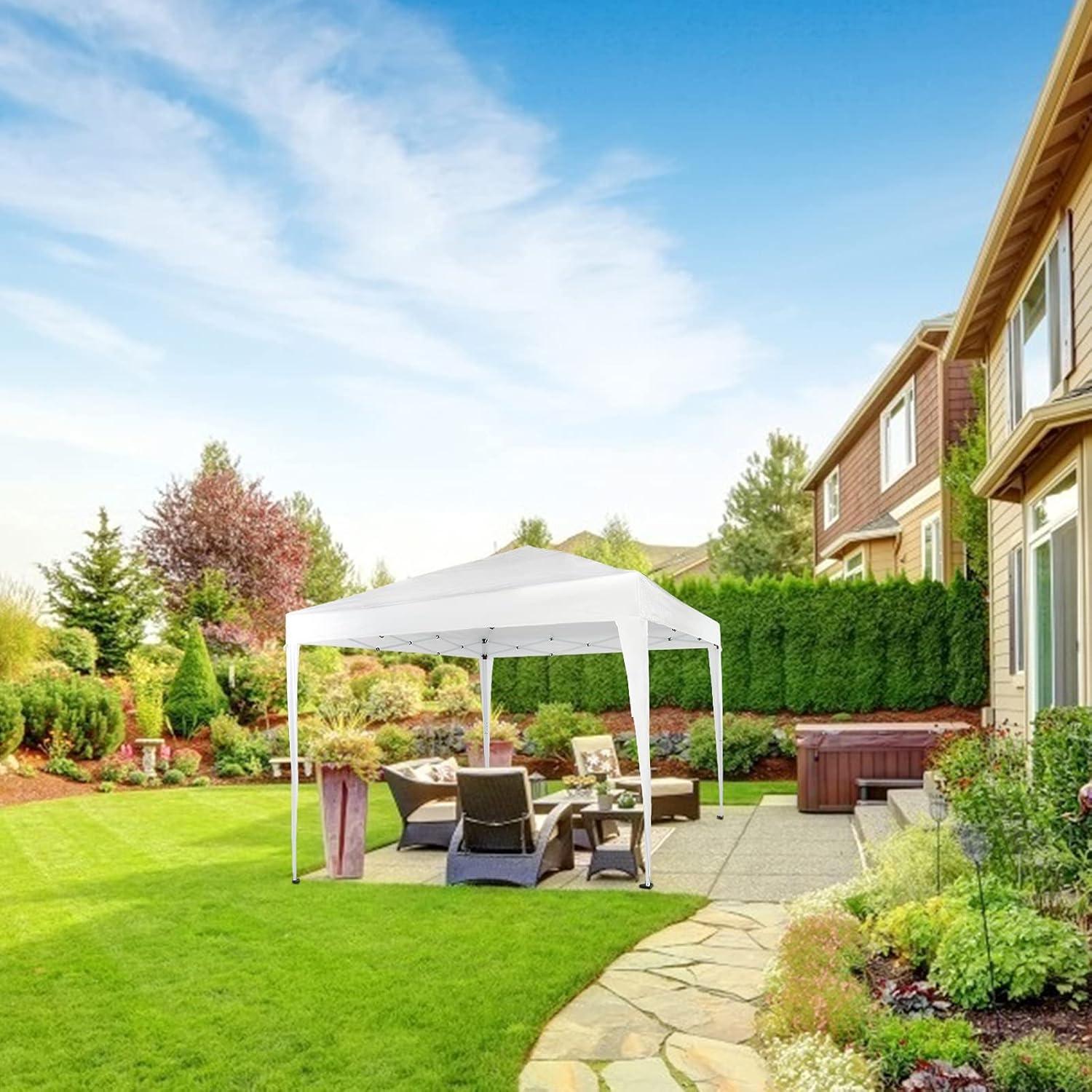 Carpa Plegable 10x10 CIPACHO Impermeable para Eventos Blancos