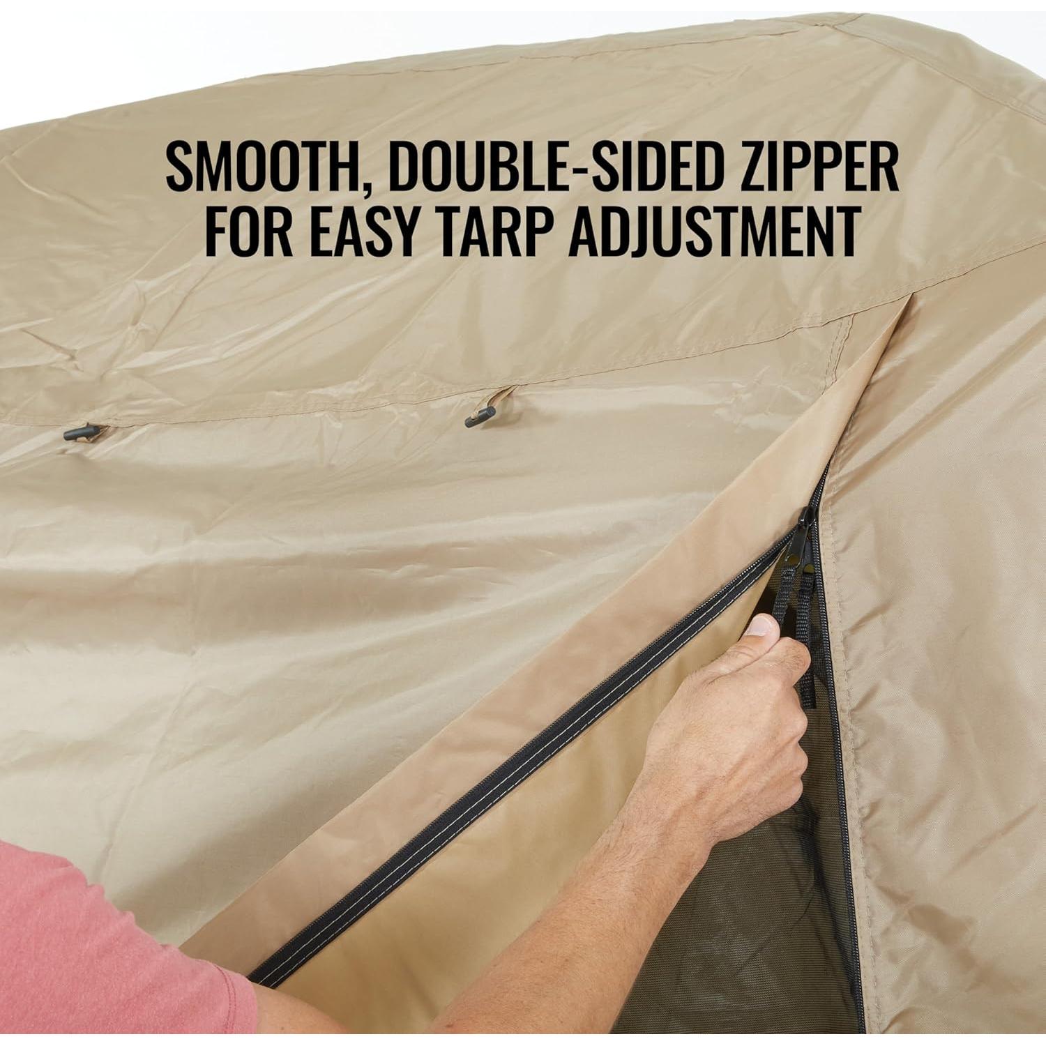 Toldo de Lluvia Hike Crew Hexagonal 2m Impermeable para Gazebo