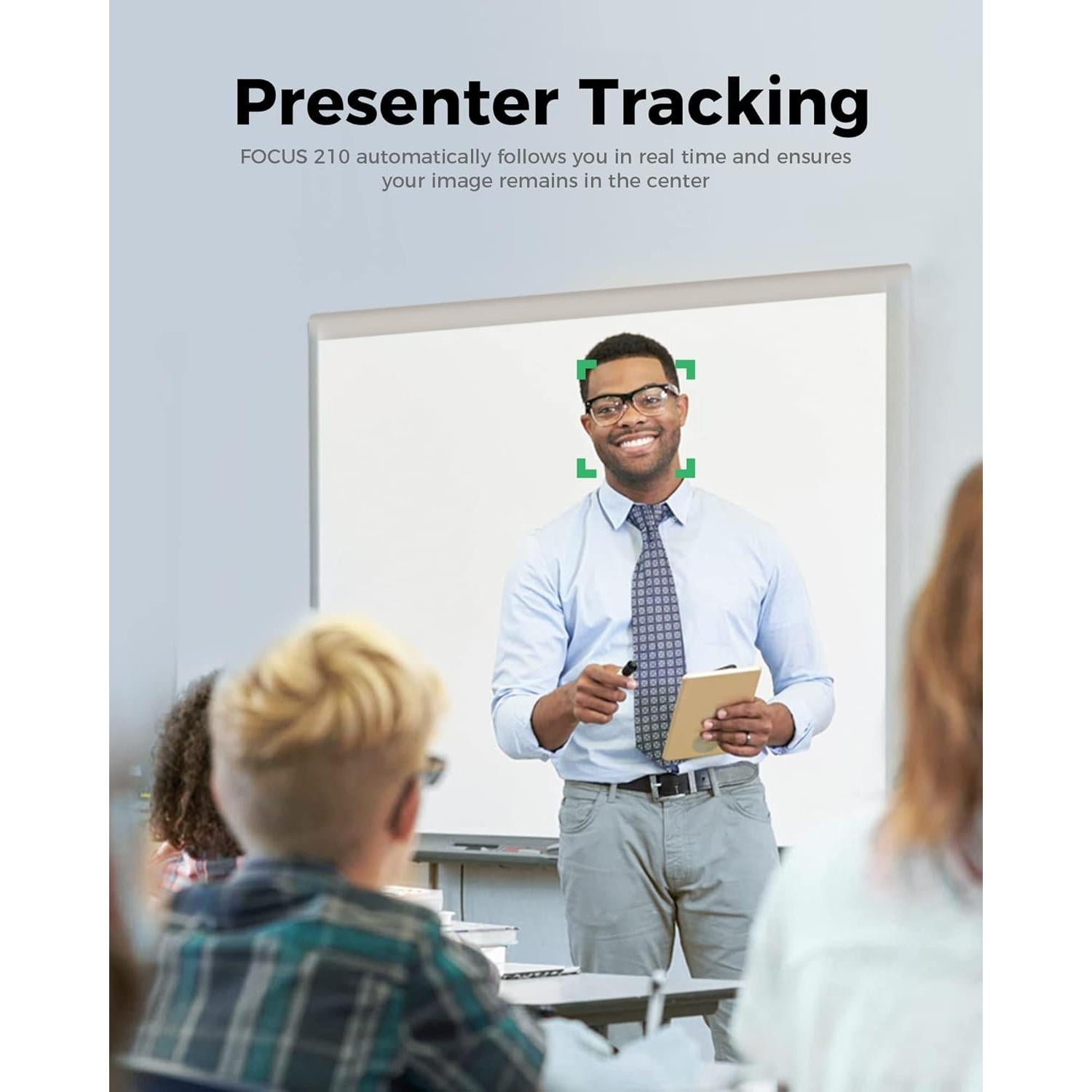 Cámara Web 4K WYRESTORM FOCUS-210 con Seguimiento AI y 120° FOV