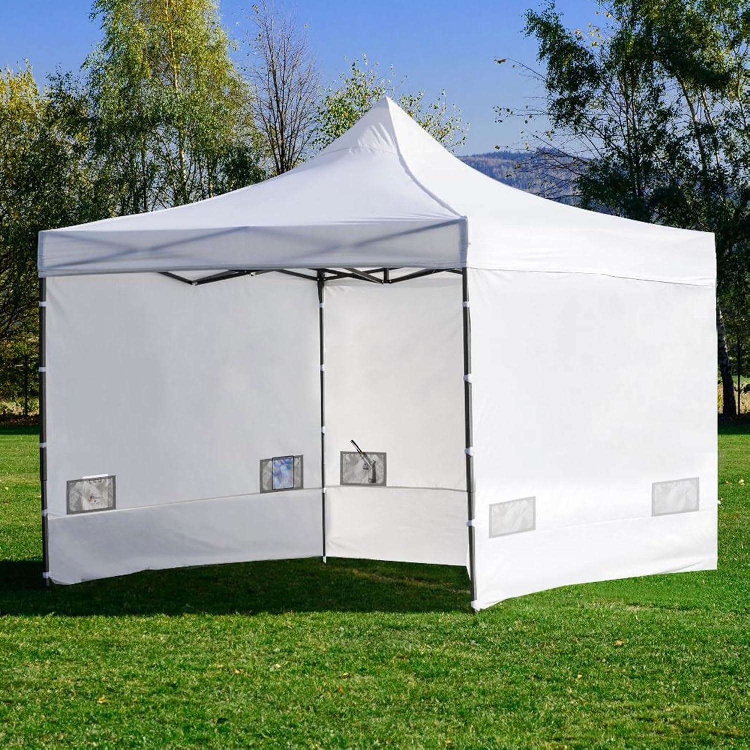 Pared Lateral de Carpa SANWAY 10x10 Blanca, Paquete de 3